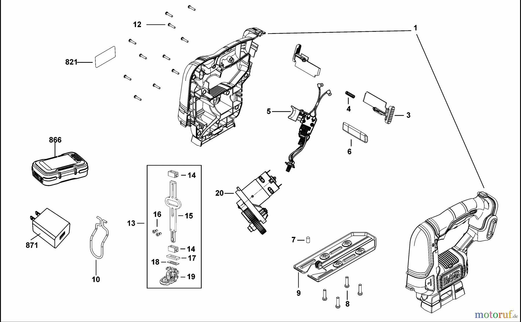  BLACK+DECKER INNENAUSSTATTUNG SÄGE STICHSÄGE BDCJS12U Seite 1
