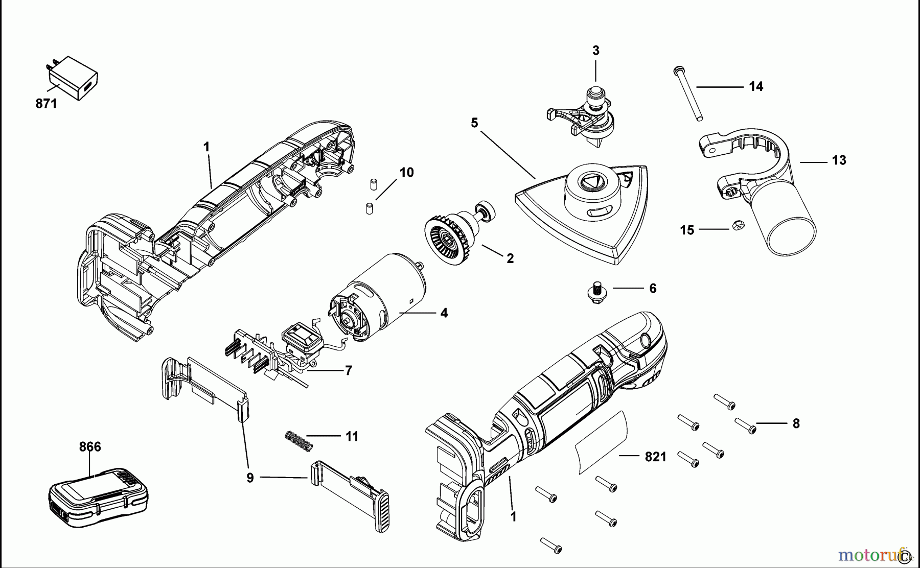 BLACK+DECKER INNENAUSSTATTUNG ABSCHLEIFGERÄT SCHLEIFER BDCDS12UB Seite 1