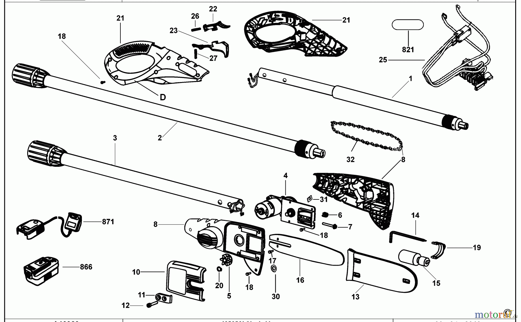 BLACK+DECKER AUSSERHALB KETTENSÄGEN UND ASTSCHEREN BAUMSCHERE GPC1840LN Seite 1