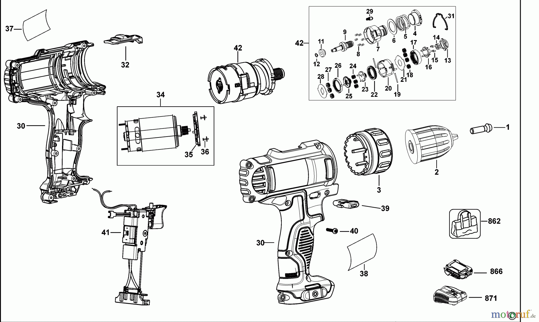 DEWALT AKKUBOHRER CDLS DRILLS 12V AKKU SCHRAUBER DCD700D2A Seite 1