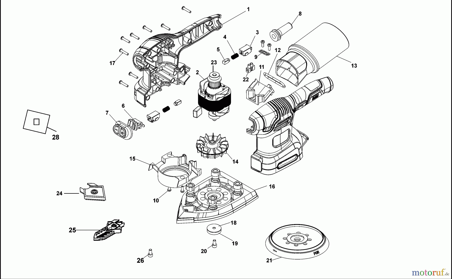 BLACK+DECKER INNENAUSSTATTUNG ABSCHLEIFGERÄT SCHLEIFER BEW200 Seite 1