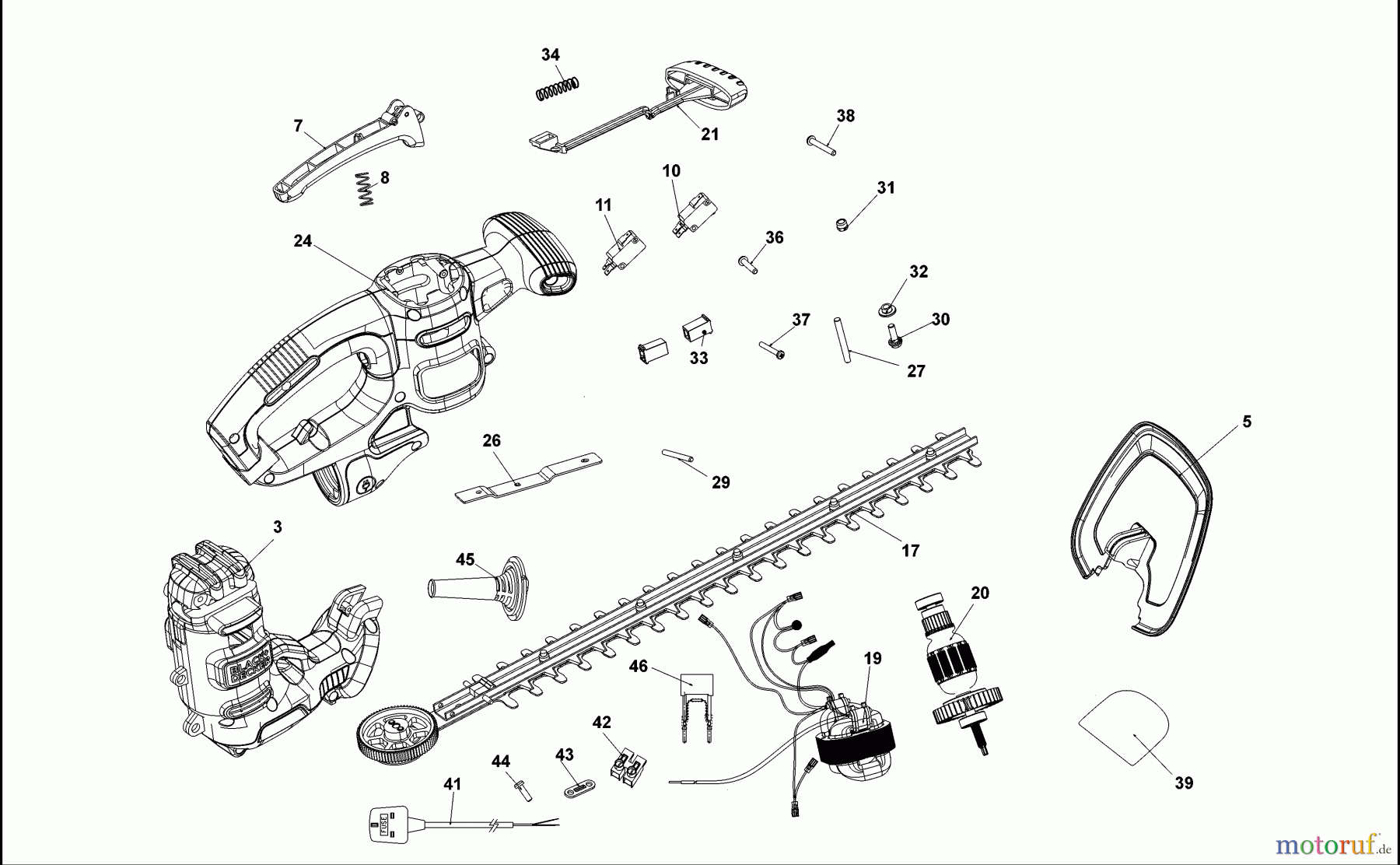 BLACK+DECKER AUSSERHALB HECKENSCHEREN, FADENTRIMMER, SCHEREN HECKENSCHERE BEHT100 Seite 1