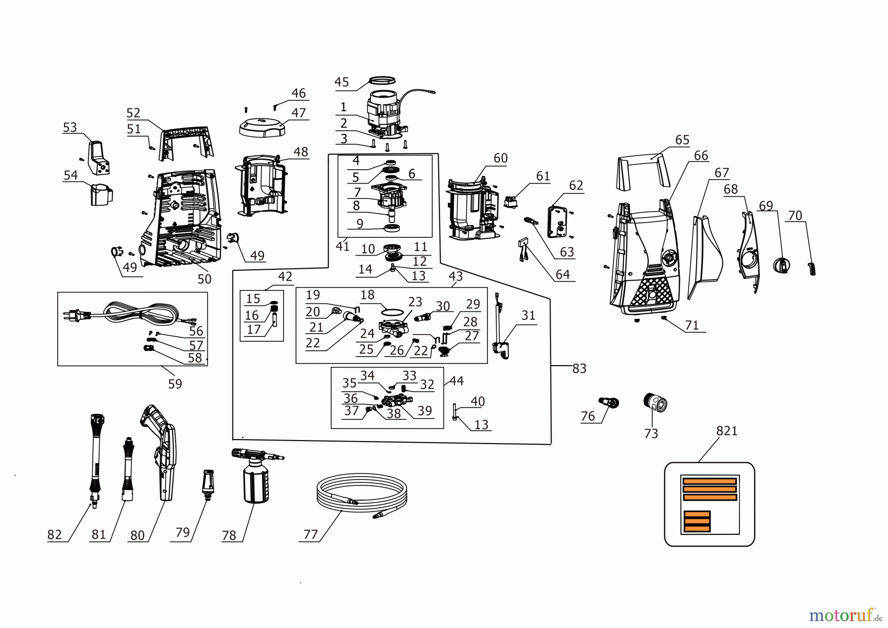  BLACK+DECKER AUSSERHALB HOCHDRUCKREINIGER, PUMPEN, KOMPRESSOREN, GENERATOREN HOCHDRUCKREINIGER PW1450TD Seite 2