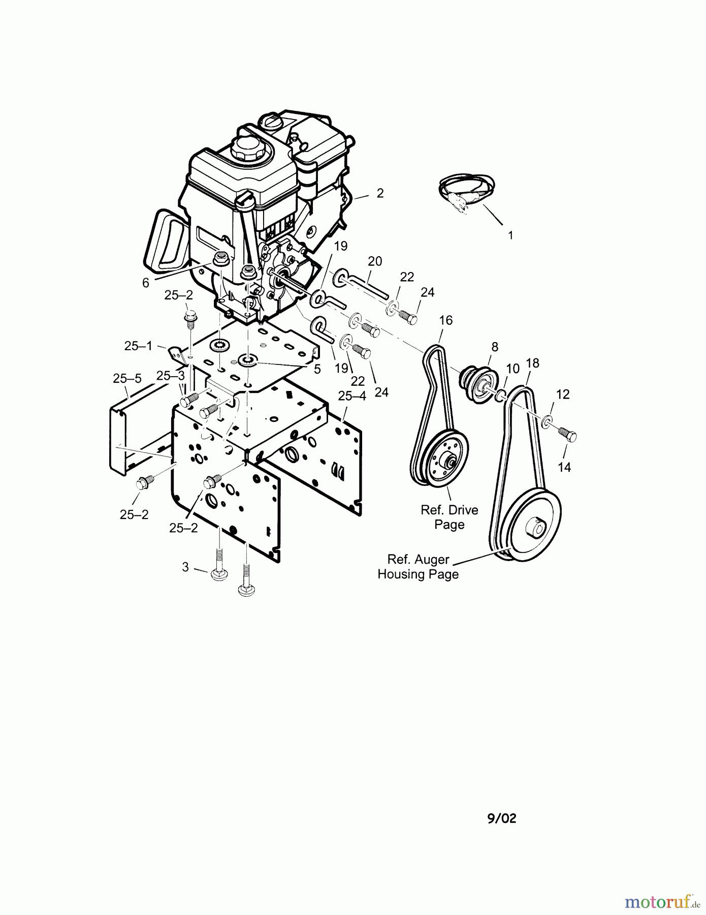 CRAFTSMAN Divers SNOWTHROWER- GAS 536.889250 Seite 1