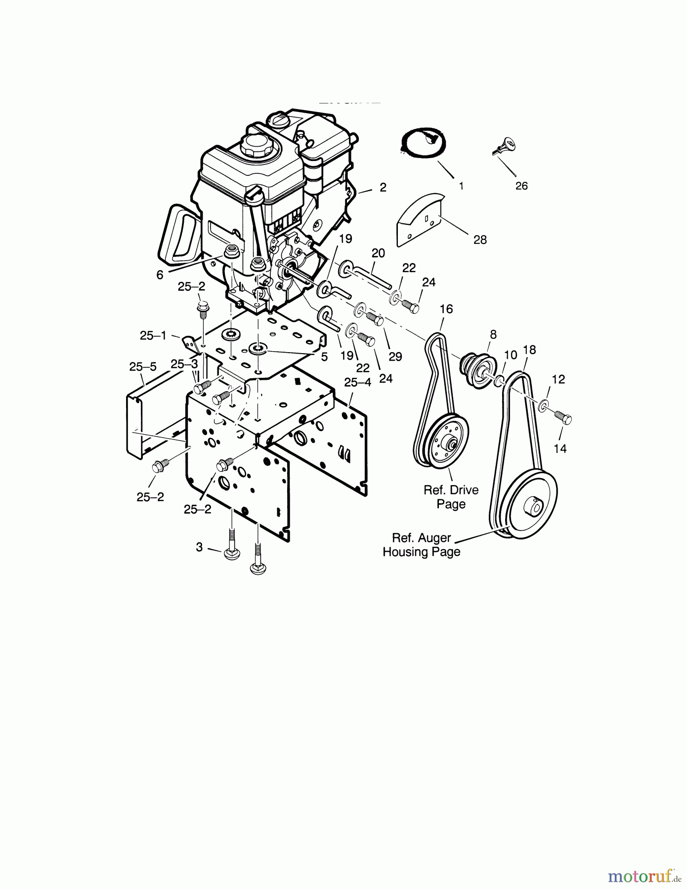 CRAFTSMAN Divers SNOWTHROWER- GAS 536.889253 Seite 1