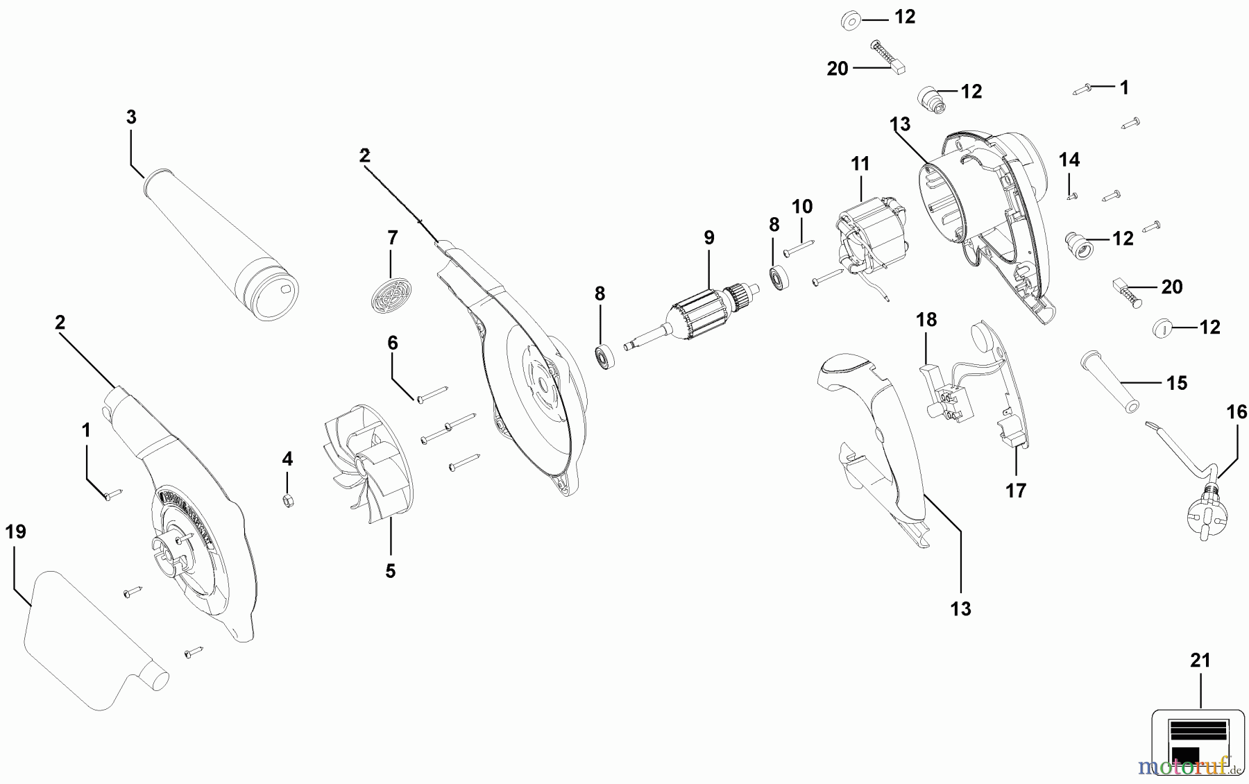 BLACK+DECKER Divers GEBLÄSE BB600 Seite 1