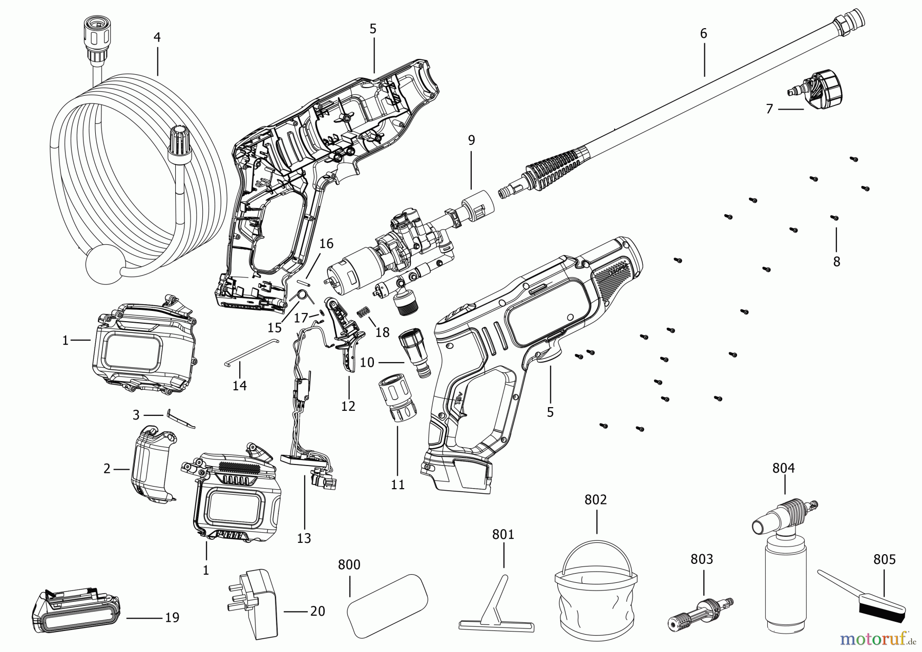 BLACK+DECKER AUSSERHALB HOCHDRUCKREINIGER, PUMPEN, KOMPRESSOREN, GENERATOREN HOCHDRUCKREINIGER BCPC18 Seite 1
