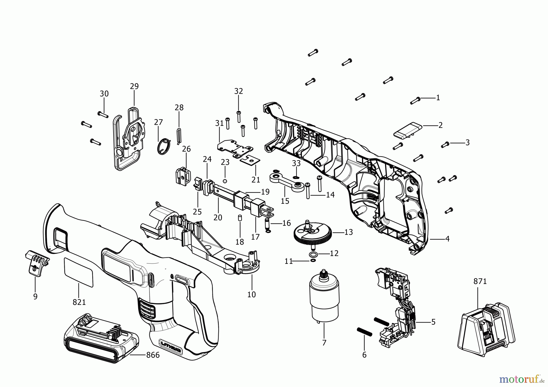 BLACK+DECKER INNENAUSSTATTUNG SÄGE SÄBELSÄGE BDCR18C1 Seite 1
