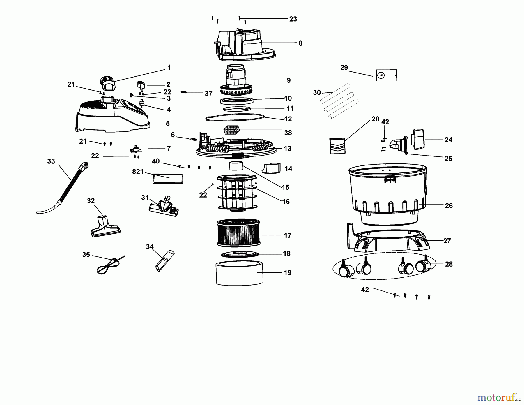 BLACK+DECKER PROFESSIONELL STAUBABSCHEIDER UND -SAMMLER STAUBSAUGER BDWD10 Seite 1
