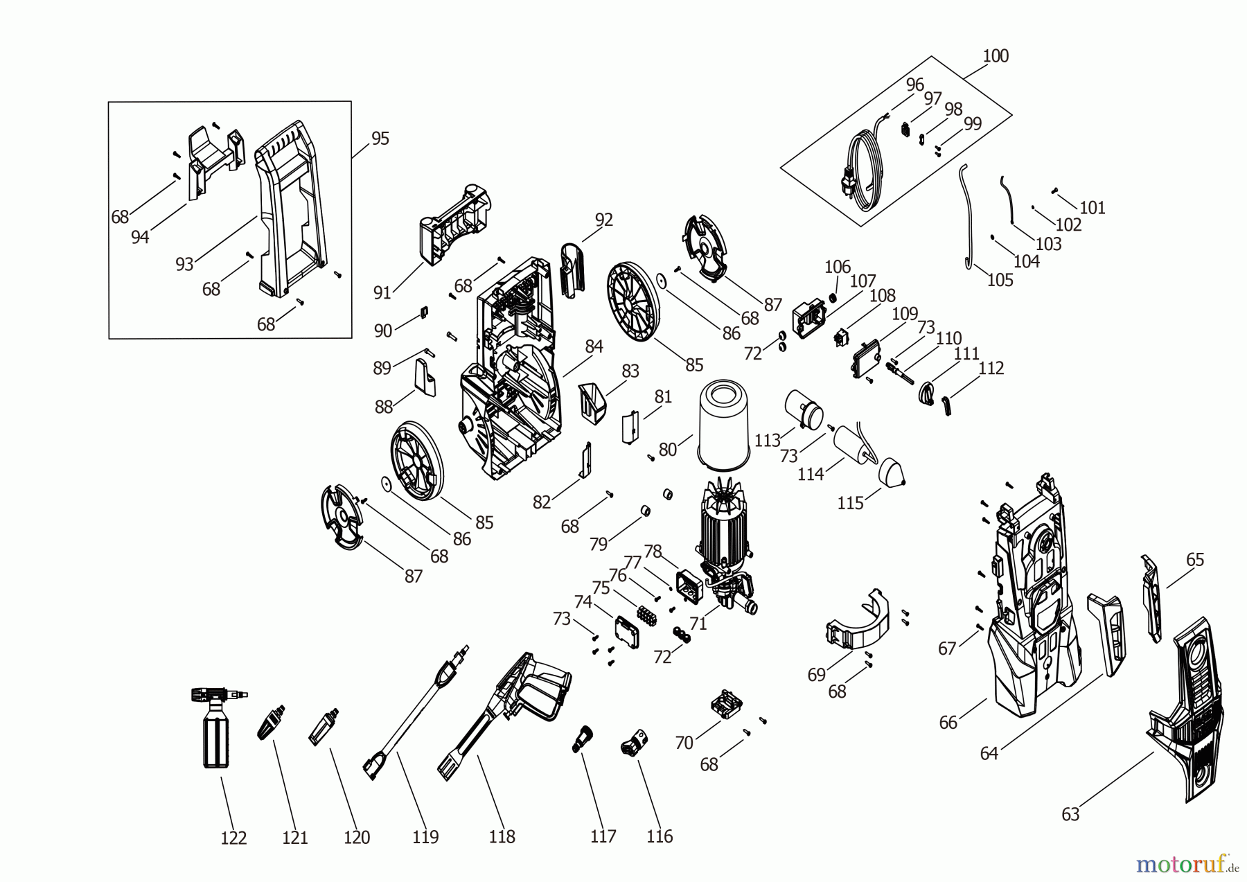 BLACK+DECKER AUSSERHALB HOCHDRUCKREINIGER, PUMPEN, KOMPRESSOREN, GENERATOREN HOCHDRUCKREINIGER BEPWB2000 Seite 2
