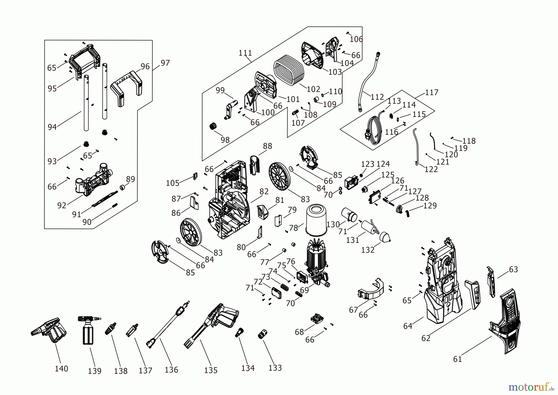 BLACK+DECKER AUSSERHALB HOCHDRUCKREINIGER, PUMPEN, KOMPRESSOREN, GENERATOREN HOCHDRUCKREINIGER BEPWB2400TH Seite 2