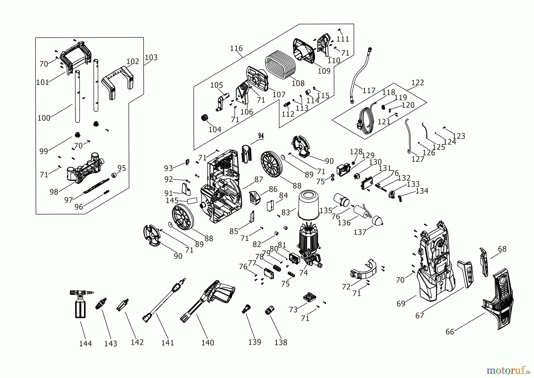 BLACK+DECKER AUSSERHALB HOCHDRUCKREINIGER, PUMPEN, KOMPRESSOREN, GENERATOREN HOCHDRUCKREINIGER BEPWB2400 Seite 3