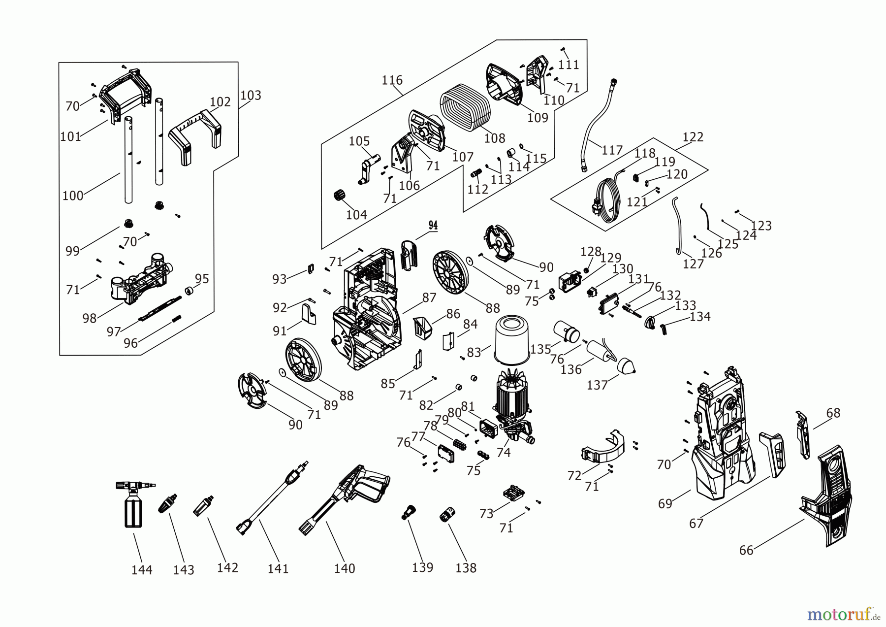 BLACK+DECKER AUSSERHALB HOCHDRUCKREINIGER, PUMPEN, KOMPRESSOREN, GENERATOREN HOCHDRUCKREINIGER BEPWB2400 Seite 2