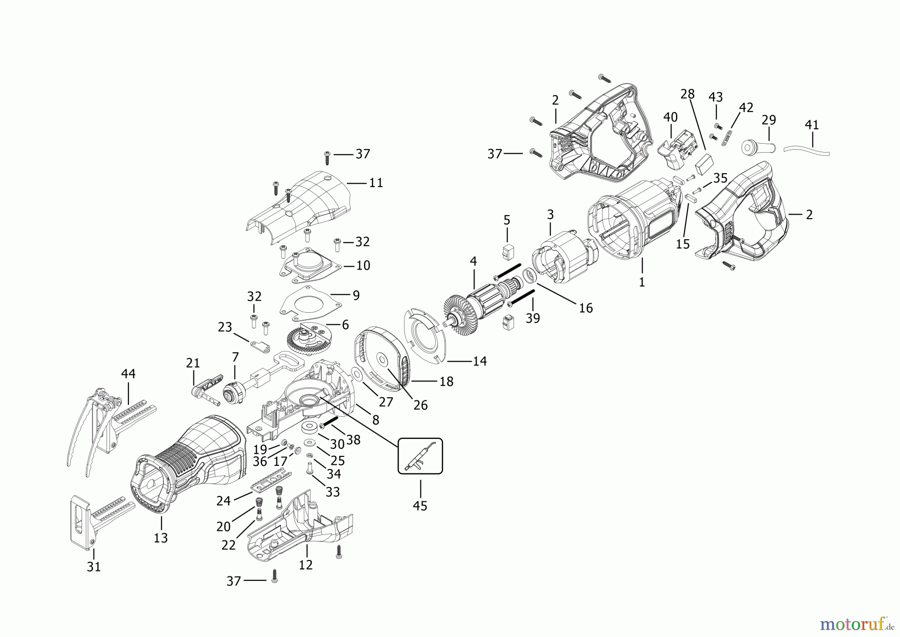 BLACK+DECKER INNENAUSSTATTUNG SÄGE SÄBELSÄGE BES301 Seite 1