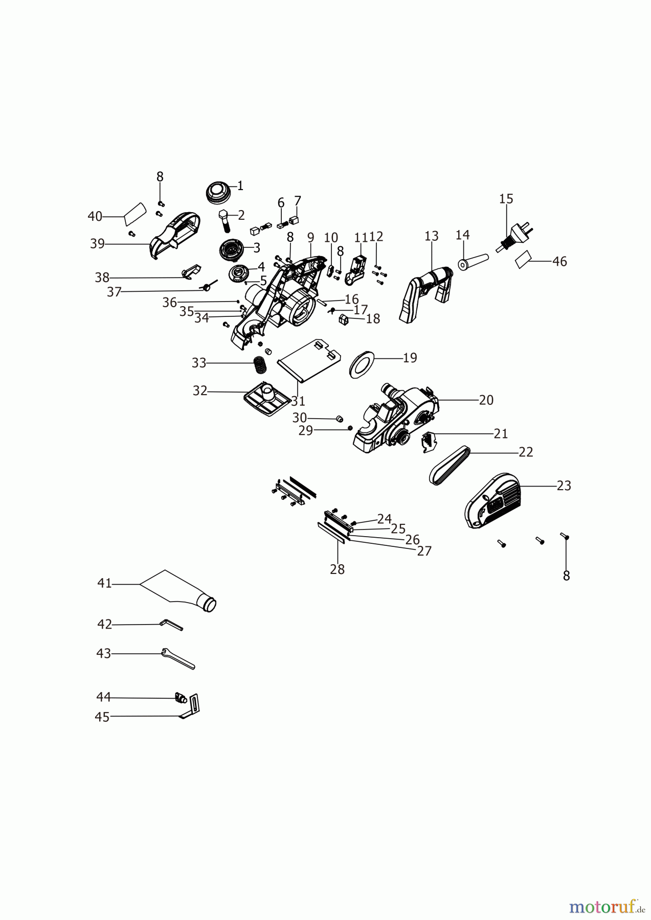BLACK+DECKER INNENAUSSTATTUNG HOBEL HOBELMASCHINE BEW712 Seite 1