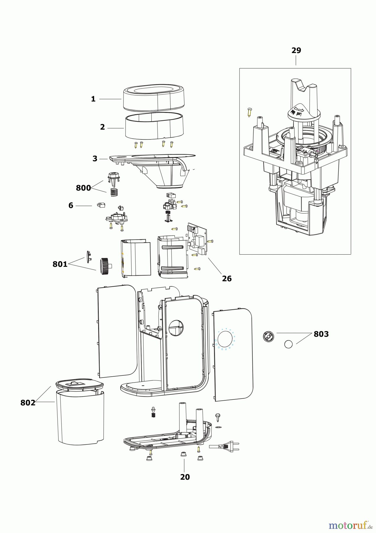 BLACK+DECKER HAUSHALT GETRÄNKE KAFFEEMASCHINE BXCG151E Seite 1