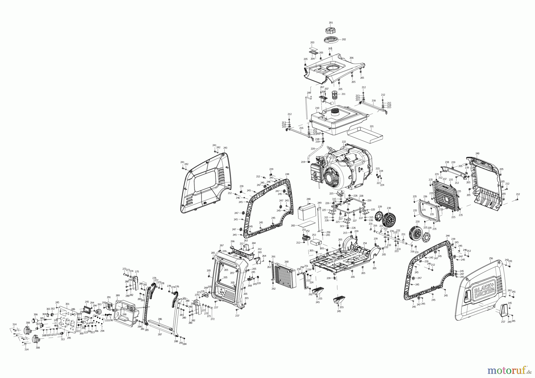 BLACK+DECKER AUSSERHALB HOCHDRUCKREINIGER, PUMPEN, KOMPRESSOREN, GENERATOREN WANDLER BXGNI4000E Seite 2