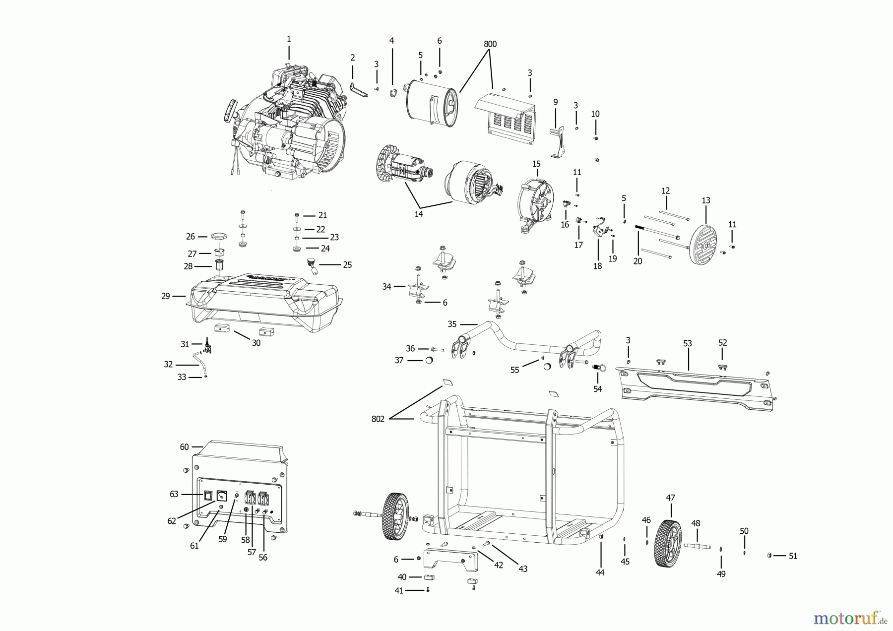 BLACK+DECKER AUSSERHALB HOCHDRUCKREINIGER, PUMPEN, KOMPRESSOREN, GENERATOREN GENERATOR BXGNP3000E Seite 2