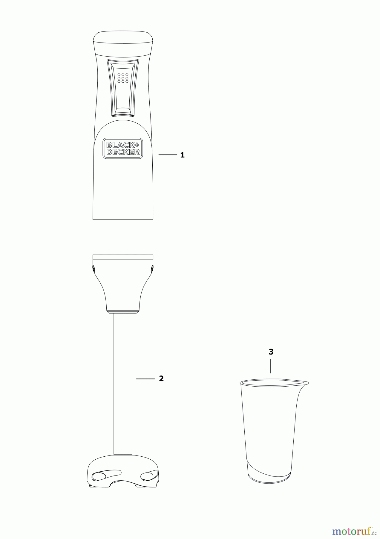  BLACK+DECKER HAUSHALT LEBENSMITTELZUBEREITUNG MIXER BXHB600E Seite 1