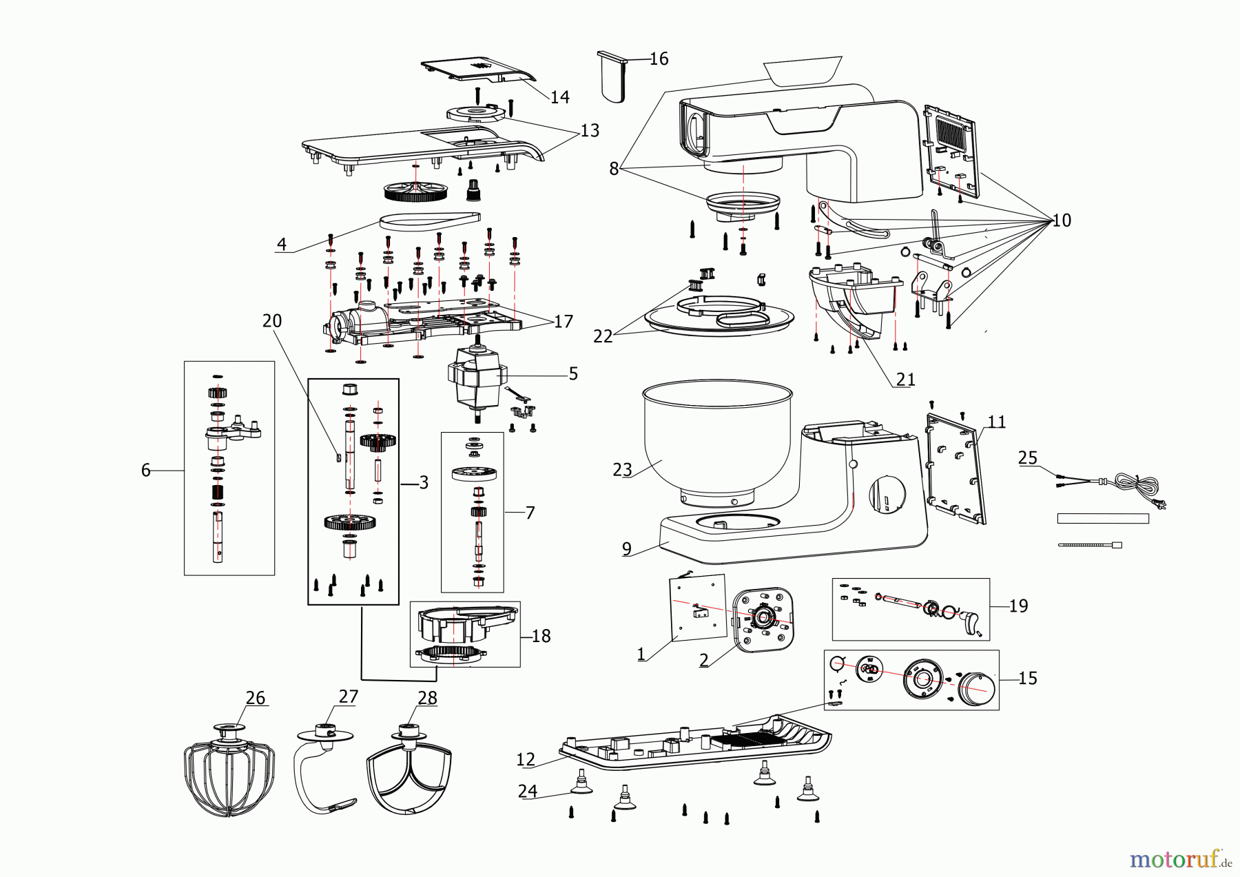 BLACK+DECKER HAUSHALT LEBENSMITTELZUBEREITUNG MISCHER BXKM1000E Seite 1
