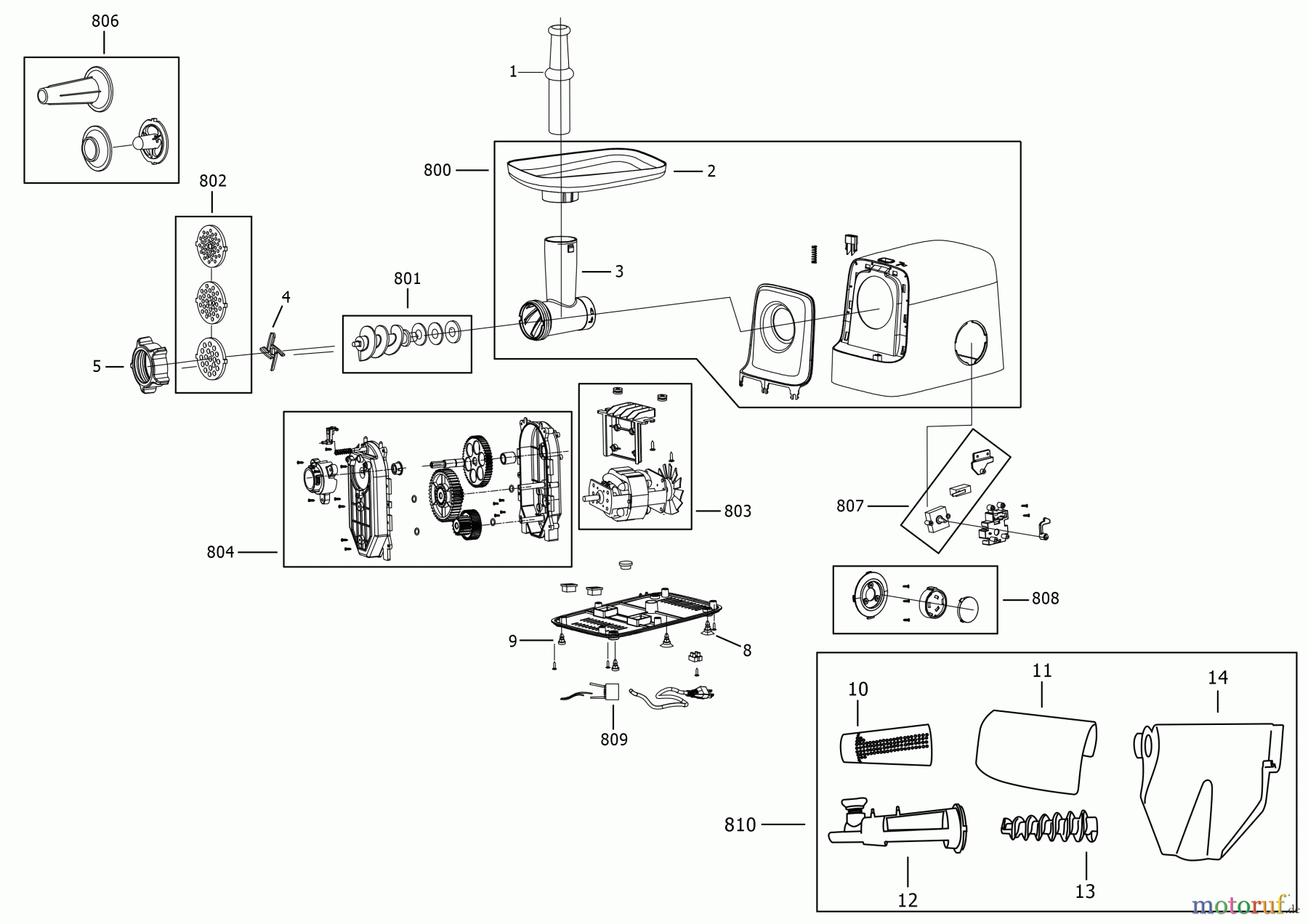 BLACK+DECKER HAUSHALT LEBENSMITTELZUBEREITUNG SCHLEIFER BXMMA2200E Seite 1