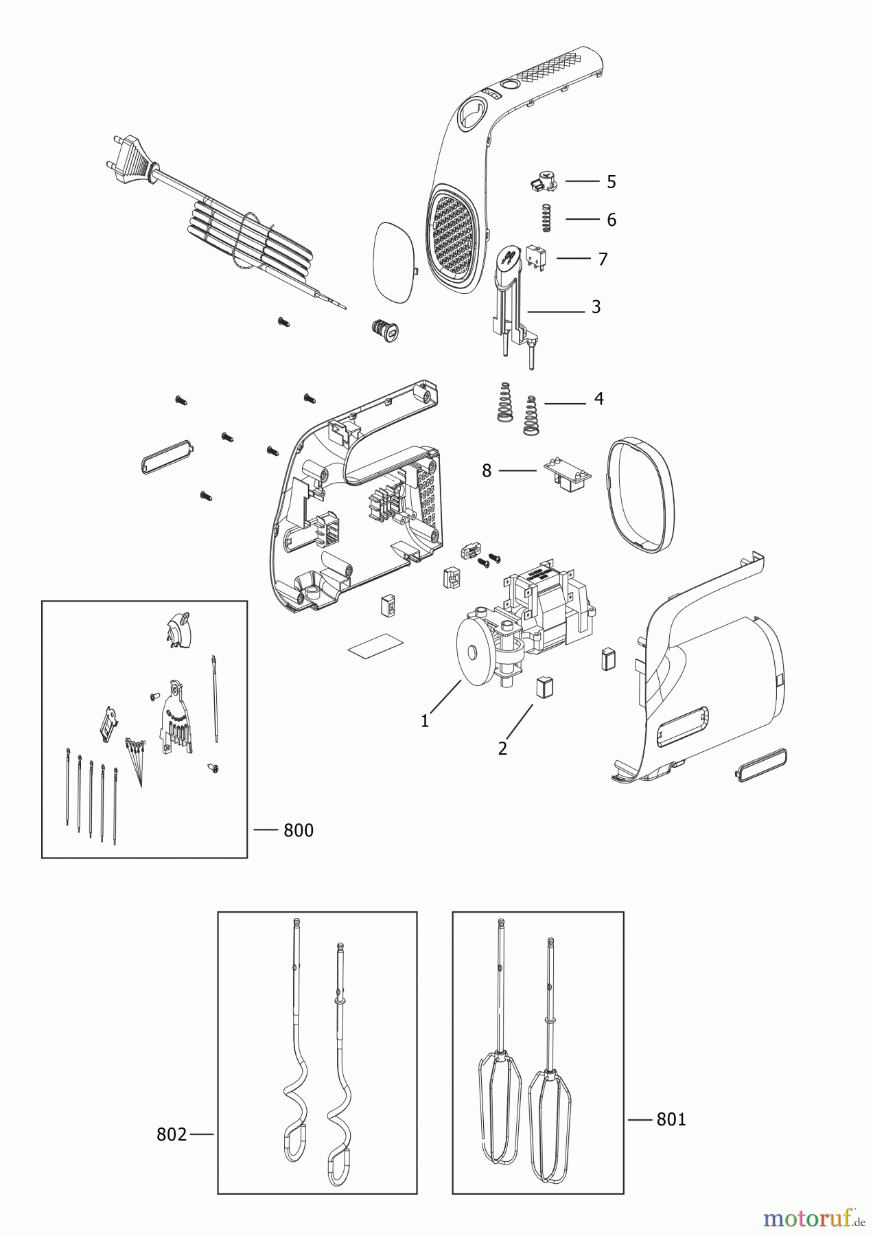  BLACK+DECKER HAUSHALT LEBENSMITTELZUBEREITUNG MISCHER BXMX300E Seite 1