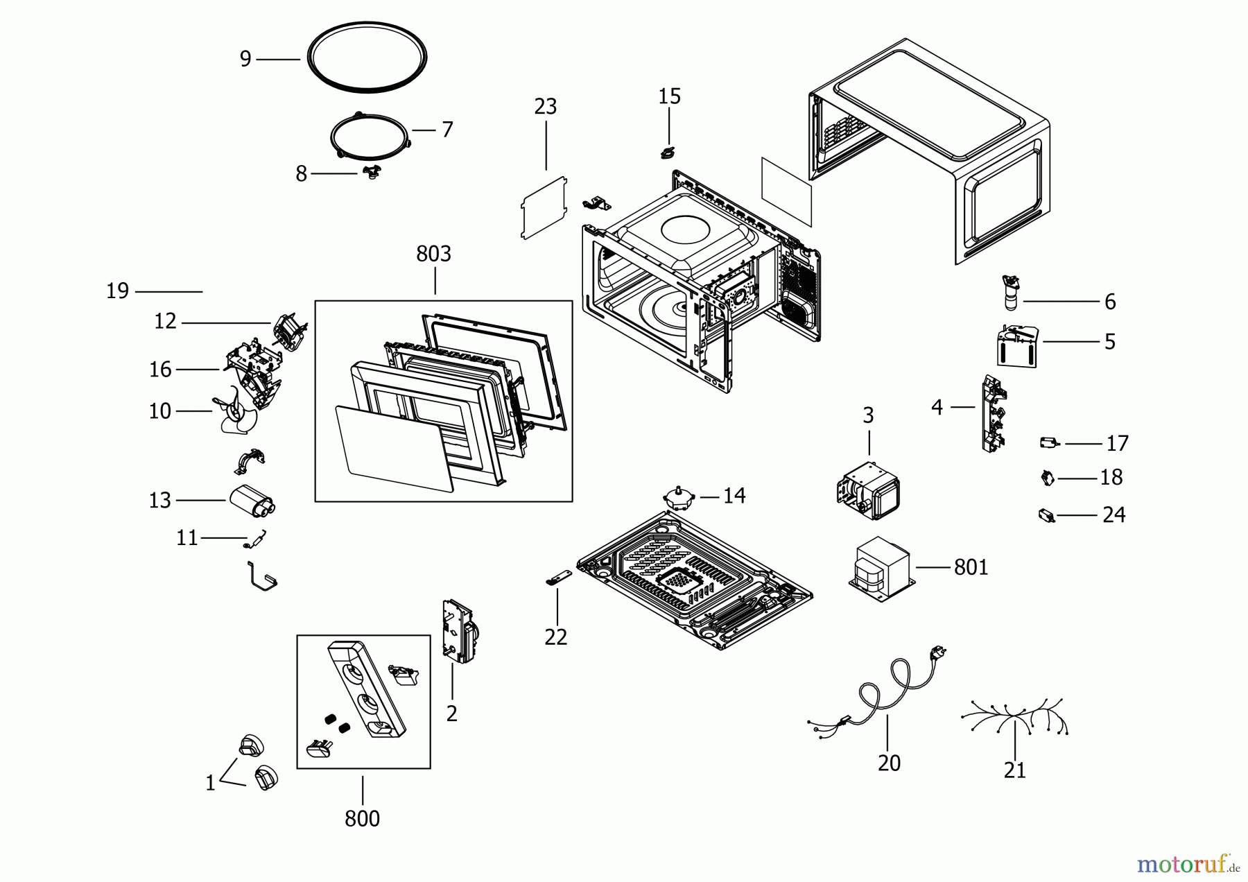 BLACK+DECKER HAUSHALT KOCHEN MIKROWELLE BXMY700E Seite 1