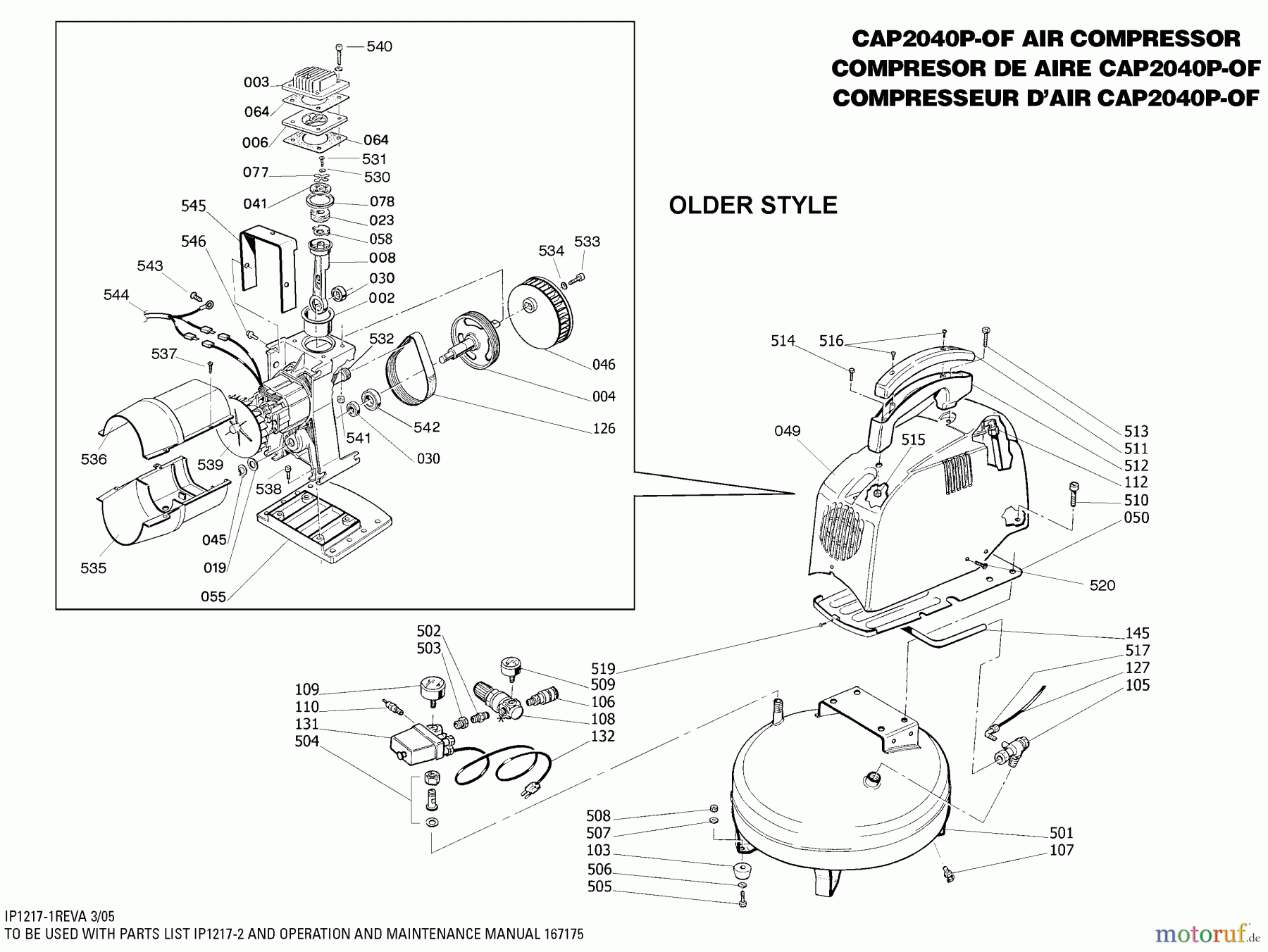  BOSTITCH COMPRESSORS AIR COMPRESSOR CAP2040P-OF Seite 2