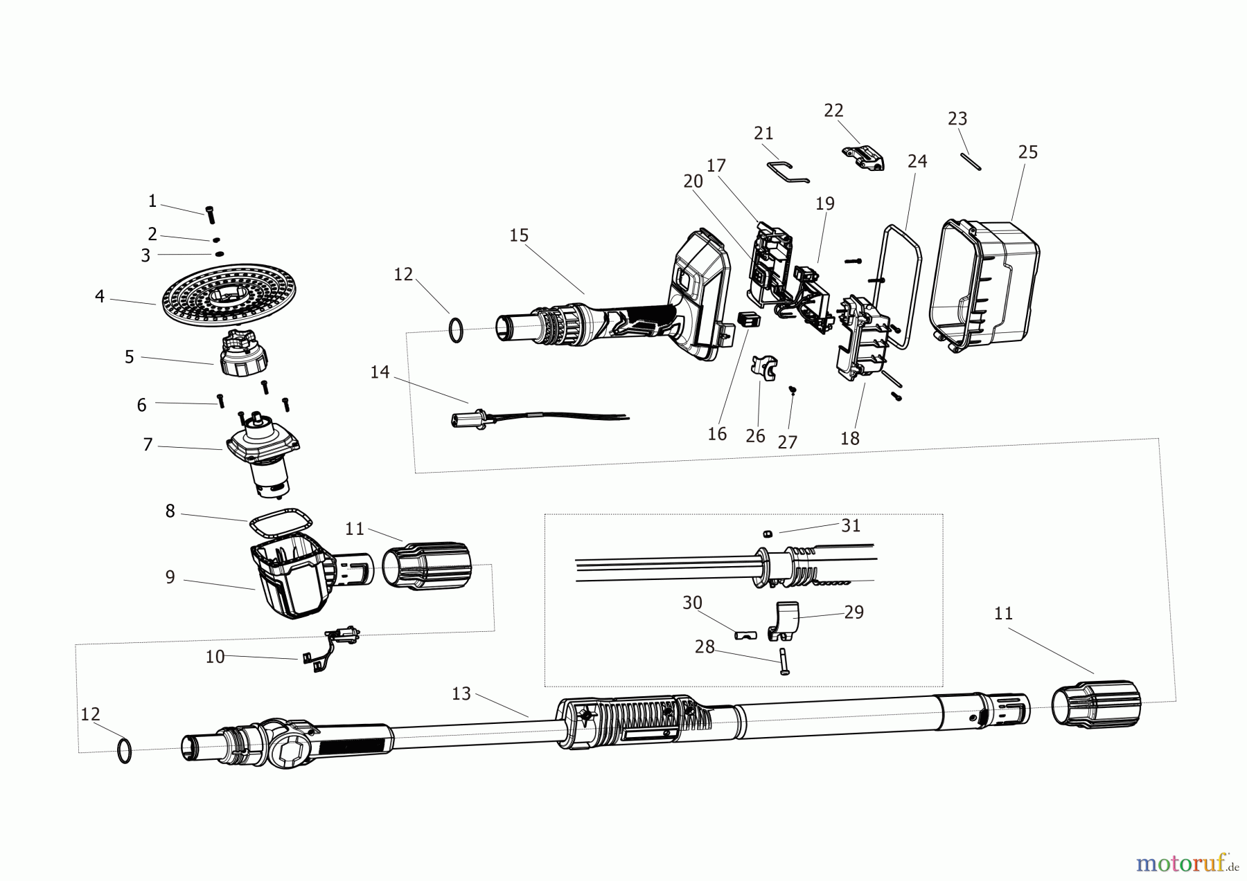 CRAFTSMAN CORDLESS OUTDOOR Akku-Schrubber CMCPS520B Seite 1