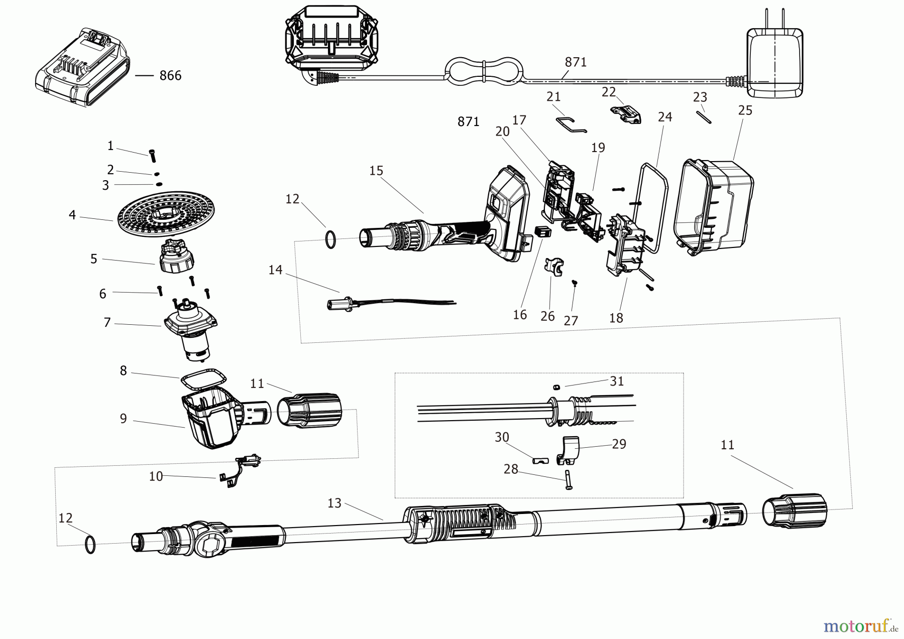 CRAFTSMAN CORDLESS OUTDOOR Akku-Schrubber CMCPS520D1 Seite 2