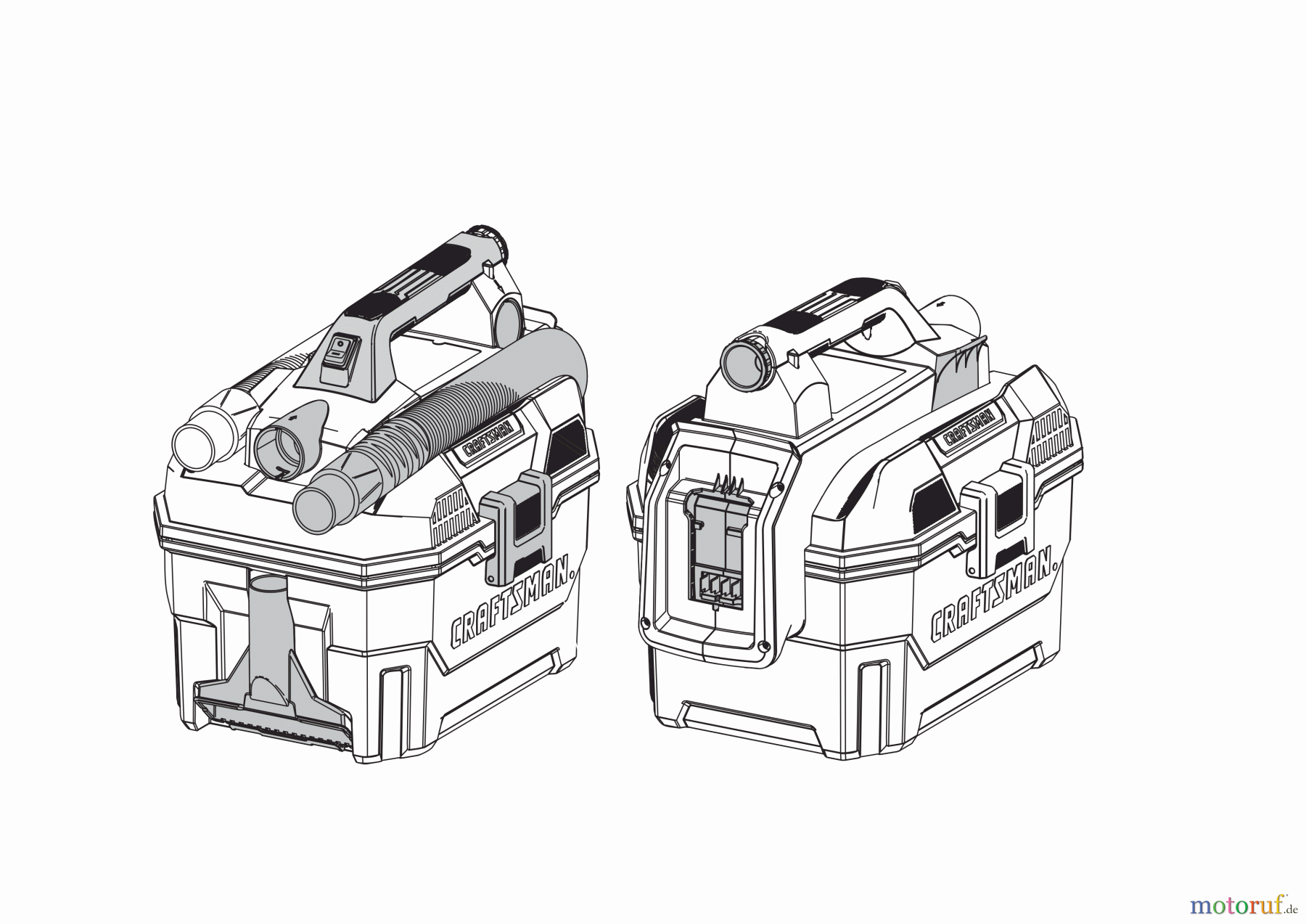 CRAFTSMAN CORDLESS VACS NASSTROCKEN SAUGER CMCV002BR Seite 1
