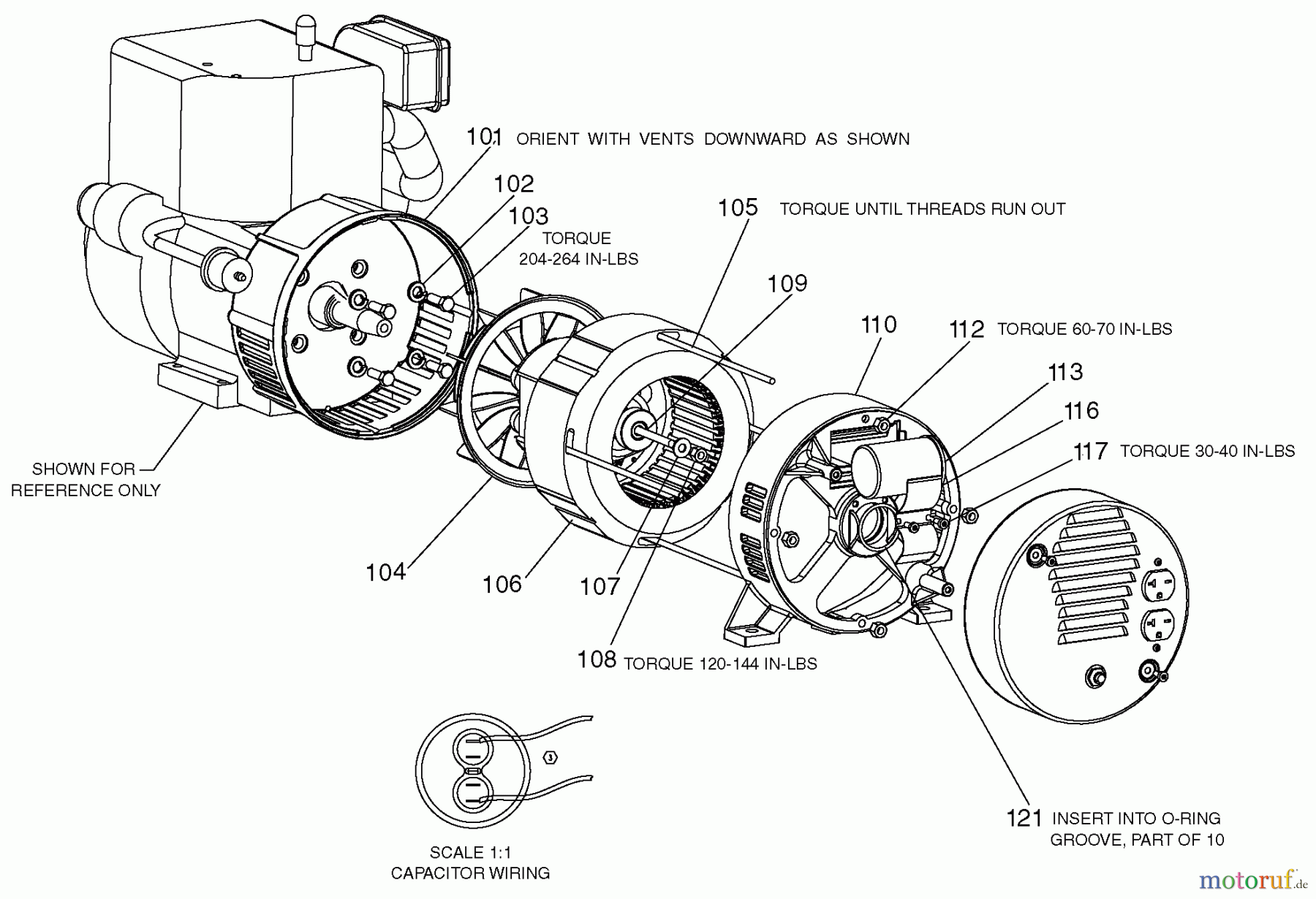 CRAFTSMAN Divers G 7000W 14HP B&S 919-67007 Seite 1