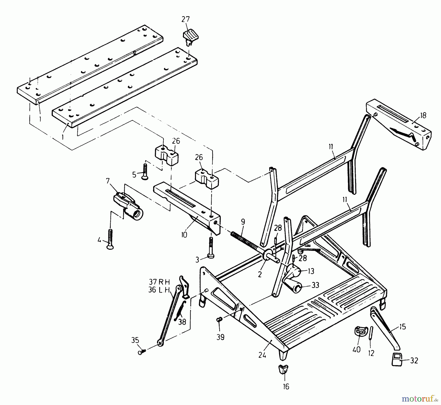  BLACK+DECKER INNENAUSSTATTUNG WERKBANK, SCHRAUBSTOCK, JOBBER, LEITERN WORKMATE WM626 Seite 1