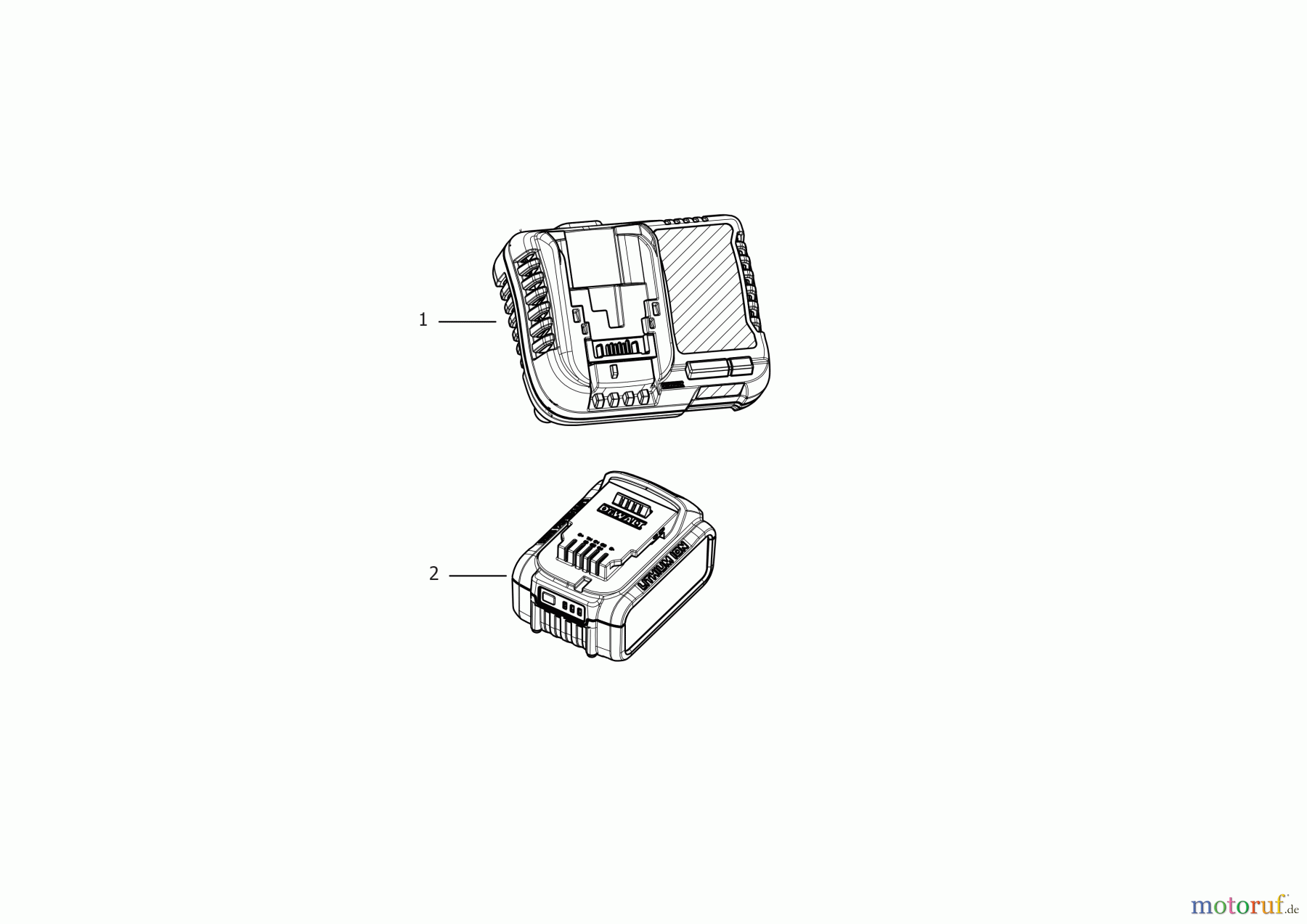 DEWALT SCHNURLOS-SONSTIGES BATTERIE-LADEGERÄT DCB1104H1 Seite 1
