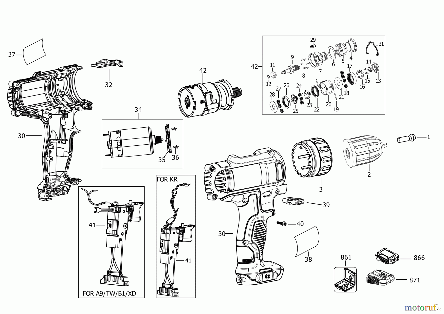 DEWALT AKKUBOHRER CDLS DRILLS 12V AKKU SCHRAUBER DCD700S1KE Seite 1