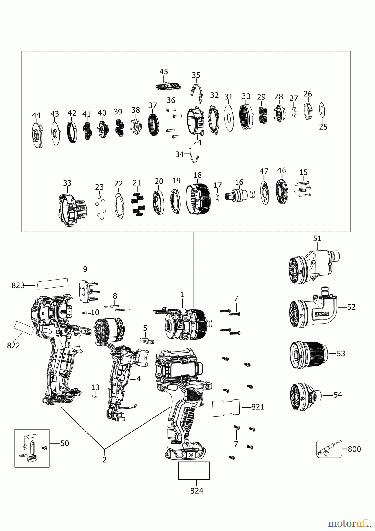 DEWALT AKKUBOHRER CDLS DRILLS 18V MULTITOOL DCD703N Seite 1