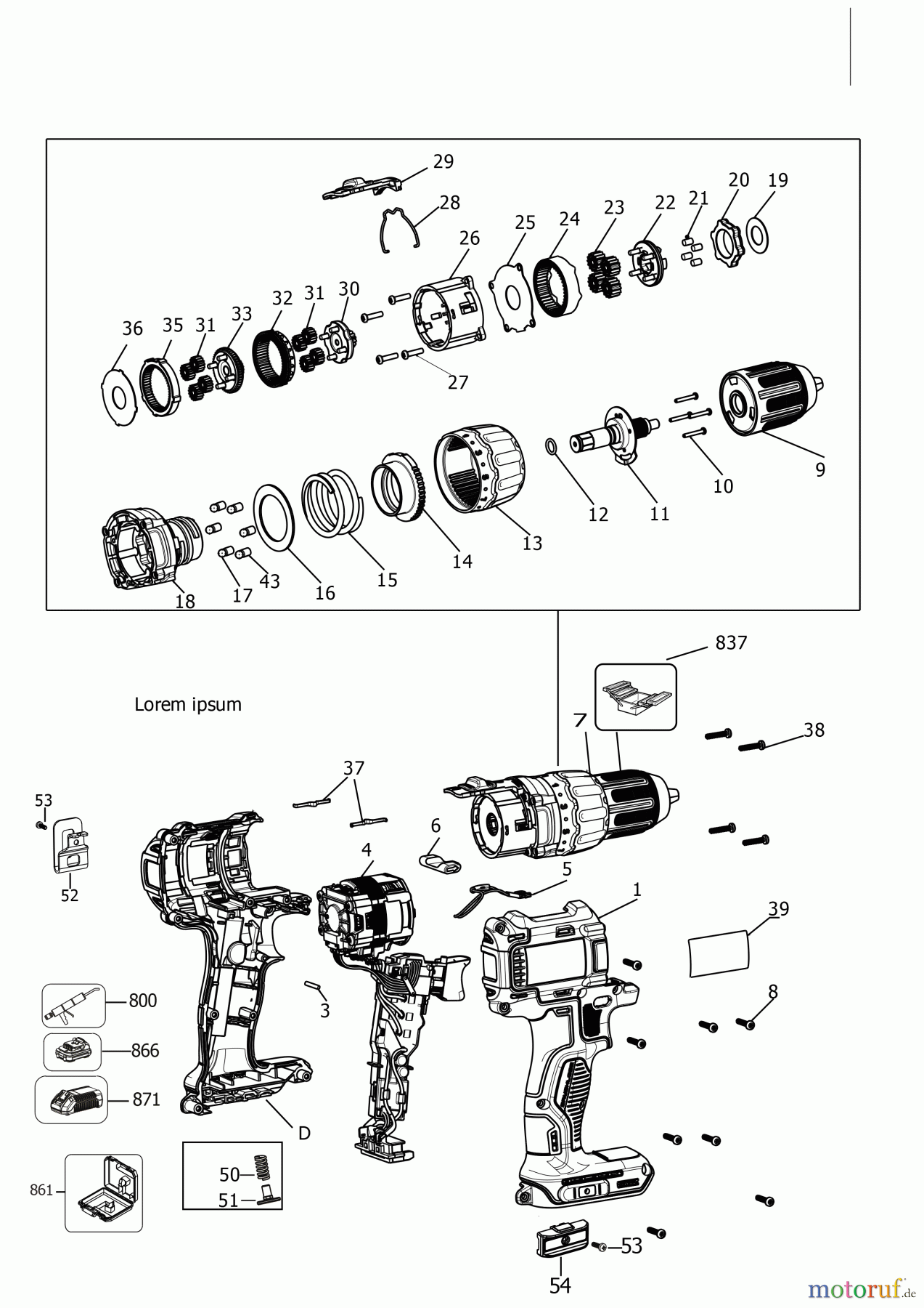  DEWALT AKKUBOHRER DRILLS, 20V AKKU SCHRAUBER DCD7771P2 Seite 1