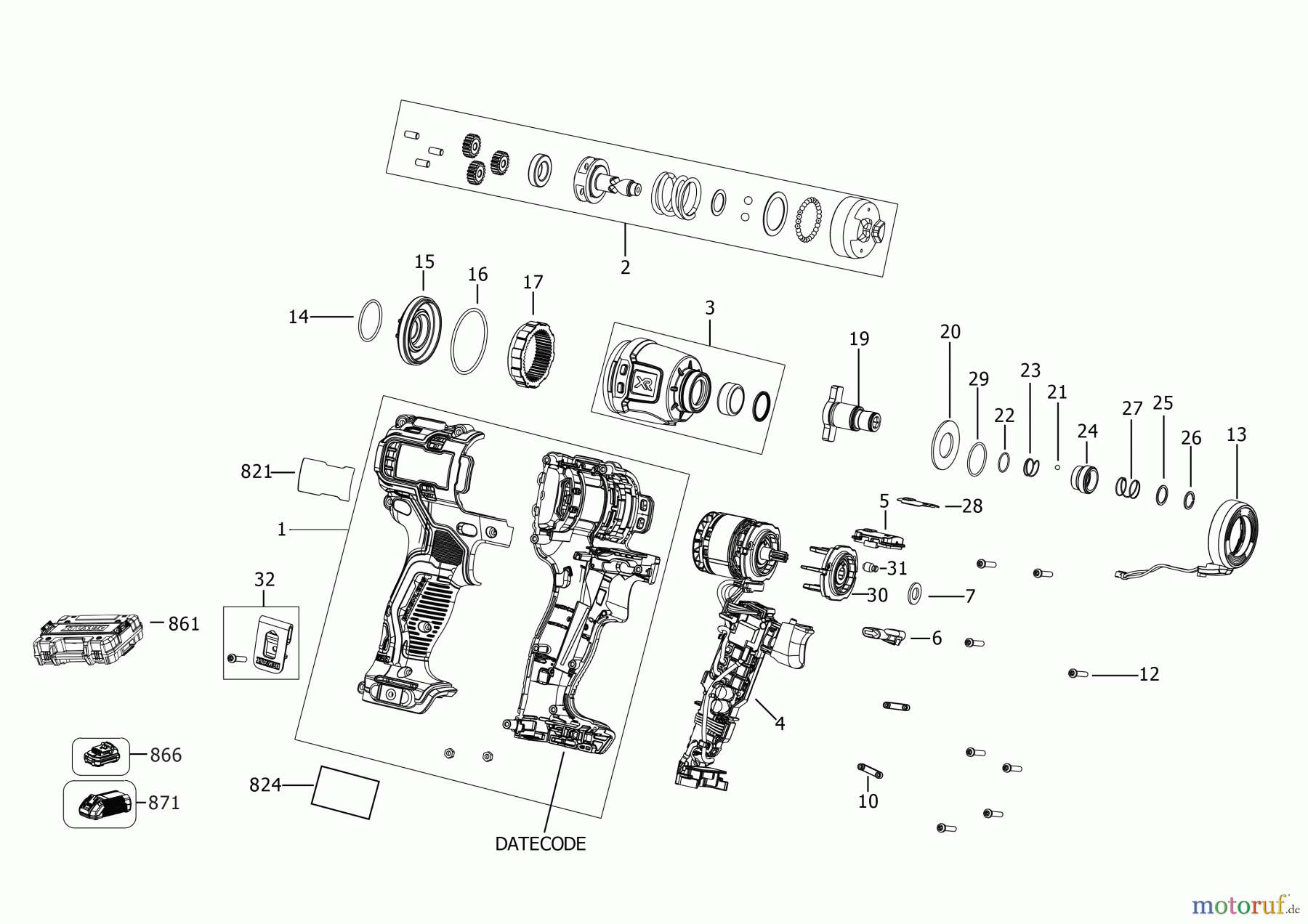 DEWALT AKKUBOHRER CDLS DRILLS 12V SCHLAGSCHRAUBER DCF801D2K Seite 1