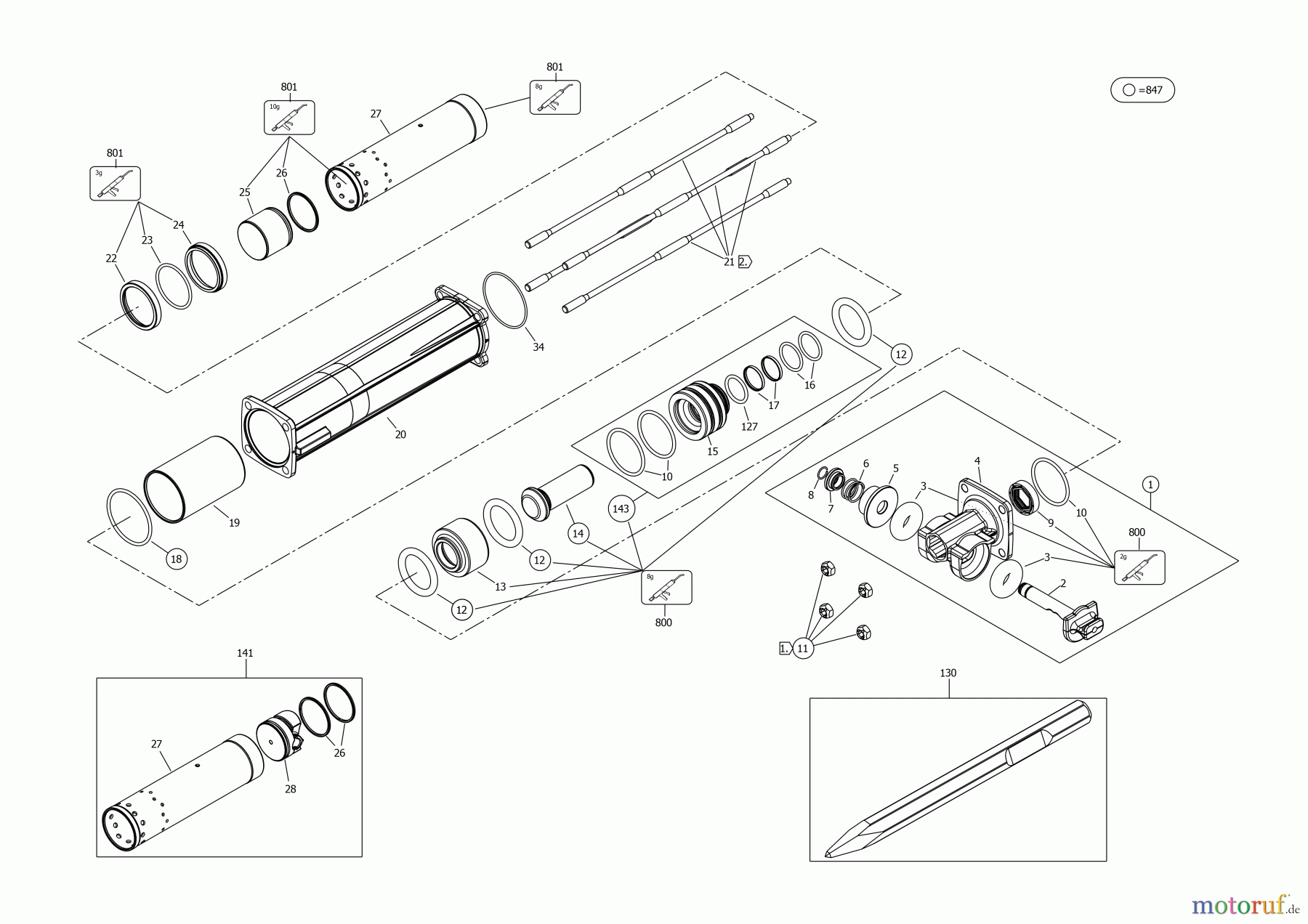 DEWALT Bohrhämmer Abbruchhammer STRASSENBRECHER DCH966B Seite 1