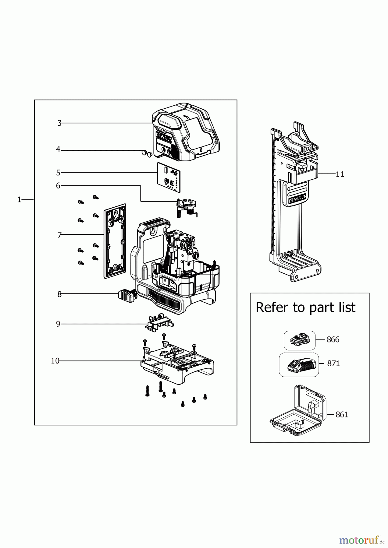  DEWALT LASERKALIBRIERUNG KREUZLINIENLASER DCLE34021N Seite 1