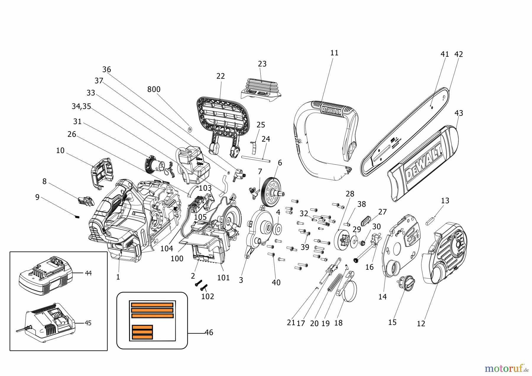  DEWALT Gartengeräte KETTENSÄGE DCM565M1 Seite 2
