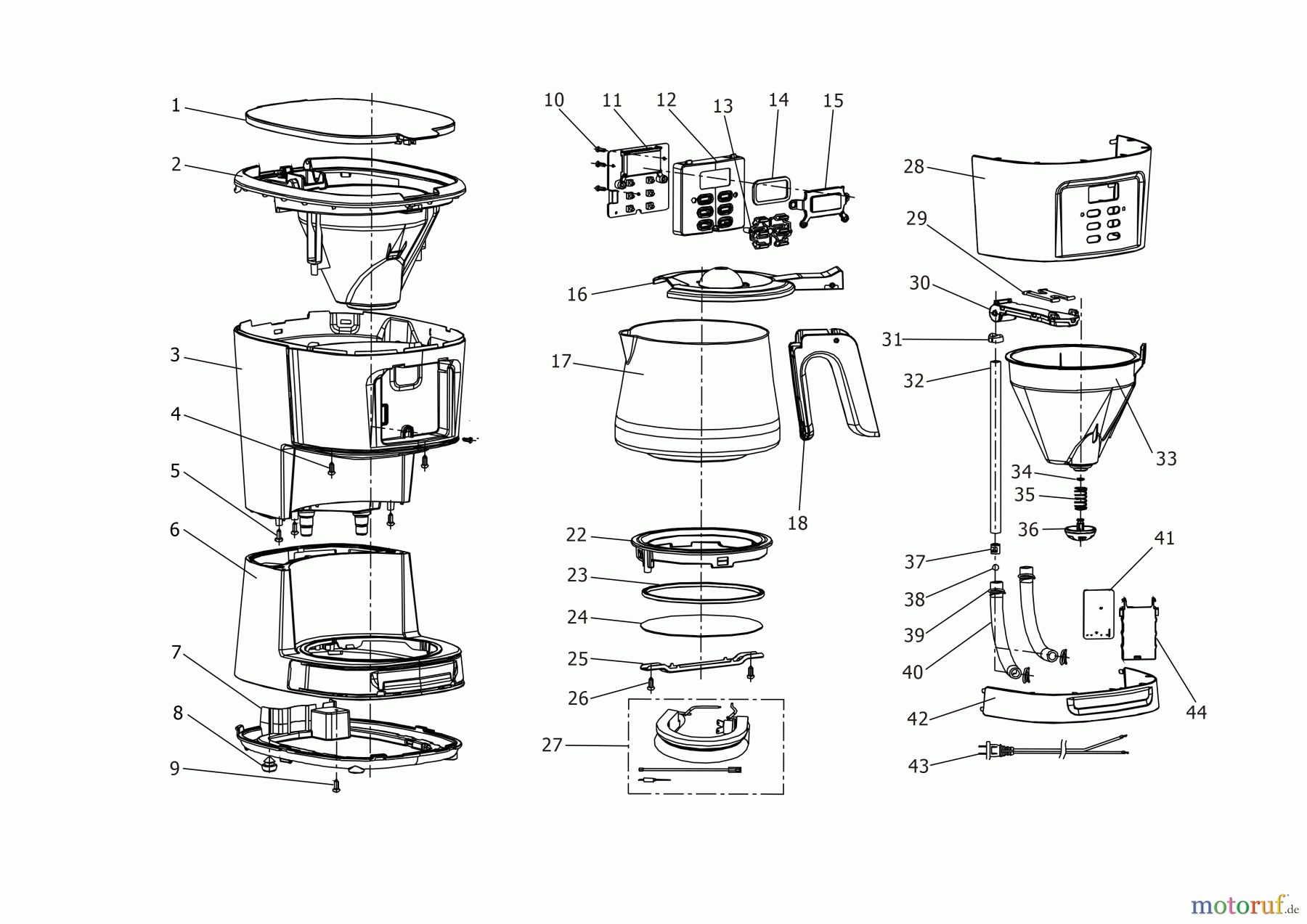 BLACK+DECKER HAUSHALT GETRÄNKE KAFFEEMASCHINE DCM85SC Seite 1