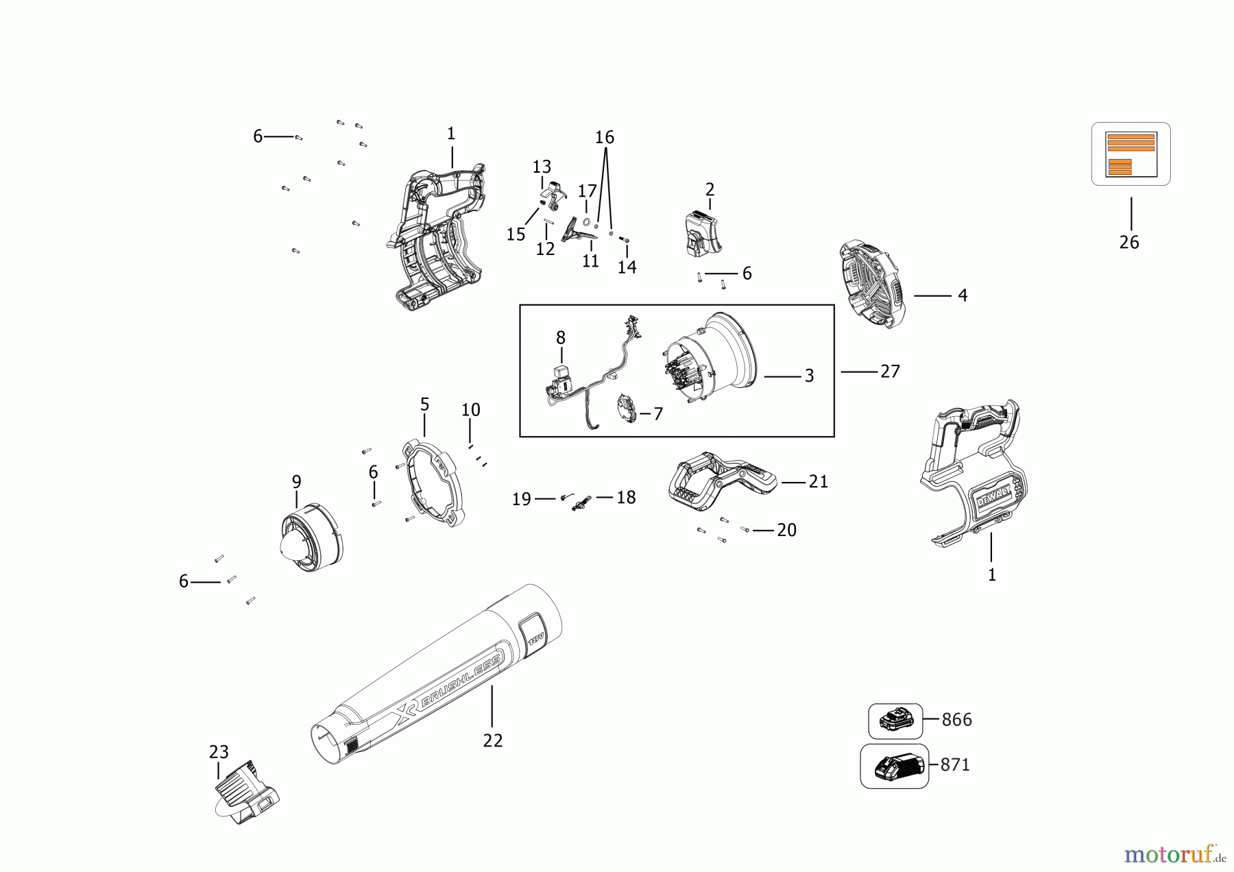  DEWALT Gartengeräte GEBLÄSE DCMBL562P1 Seite 1
