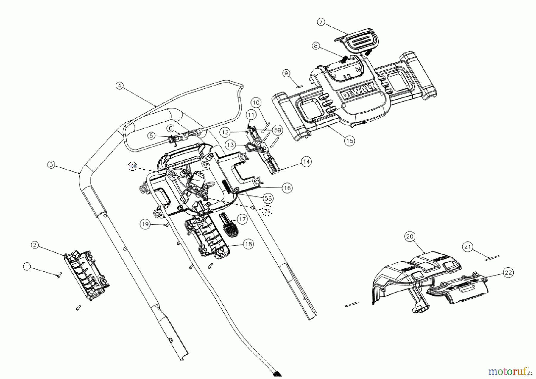  DEWALT Gartengeräte RASENMÄHER DCMWP233U2-CA Seite 2