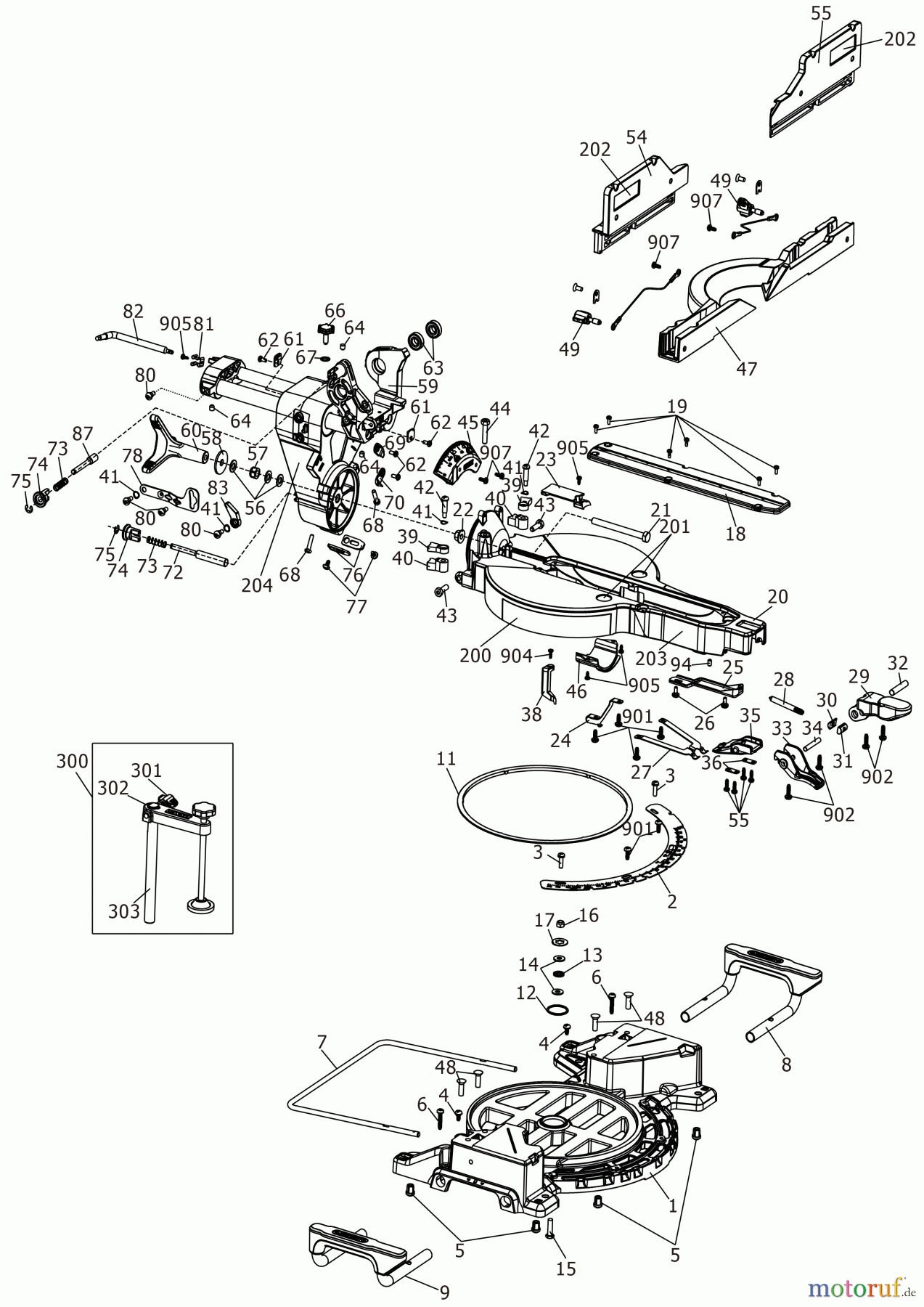 DEWALT HOLZARBEITEN Gehrungssägen GEHRUNGSSÄGE DCS781N Seite 1