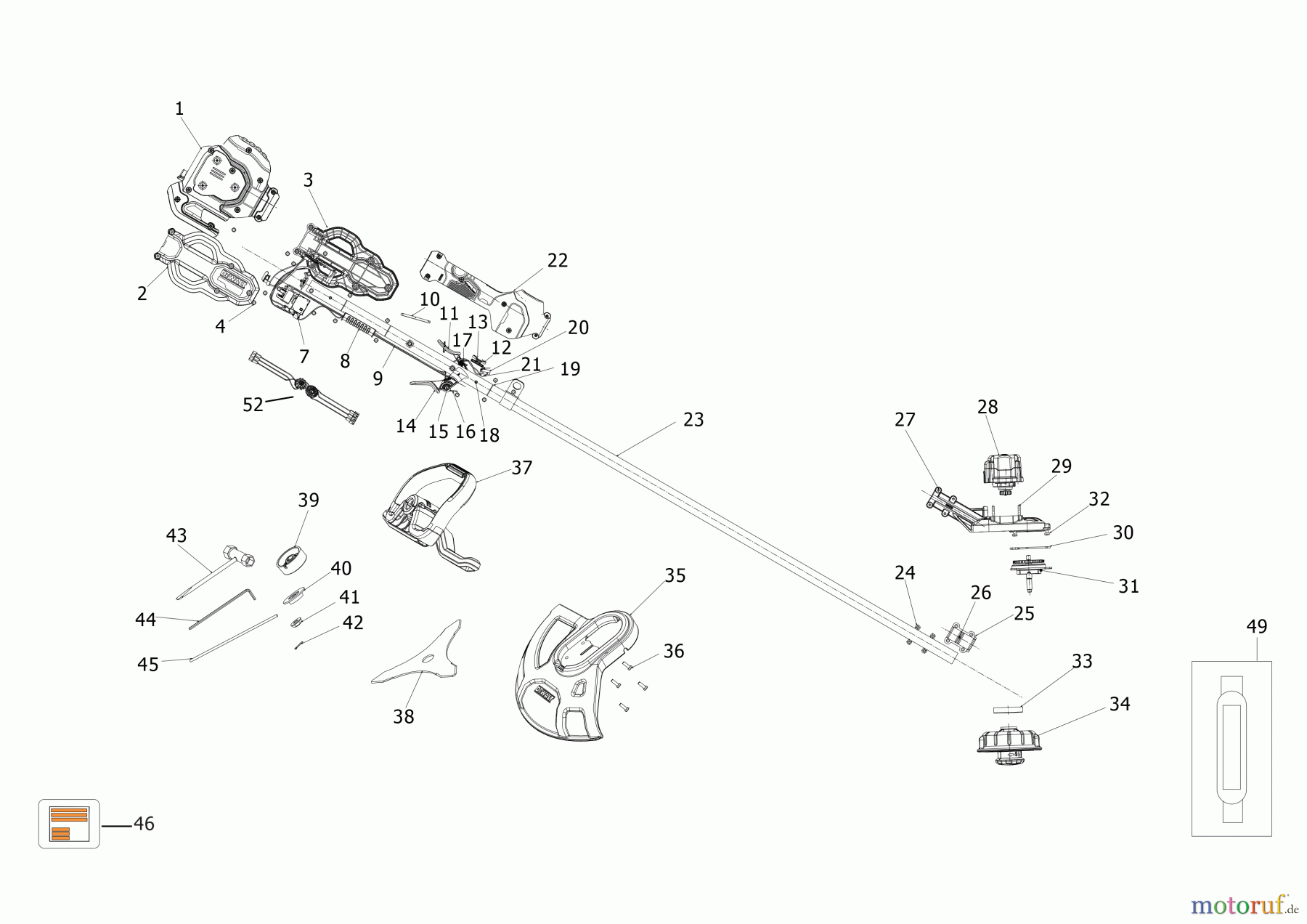  DEWALT Gartengeräte BÜRSTENSCHNEIDER DCSB970BE Seite 1