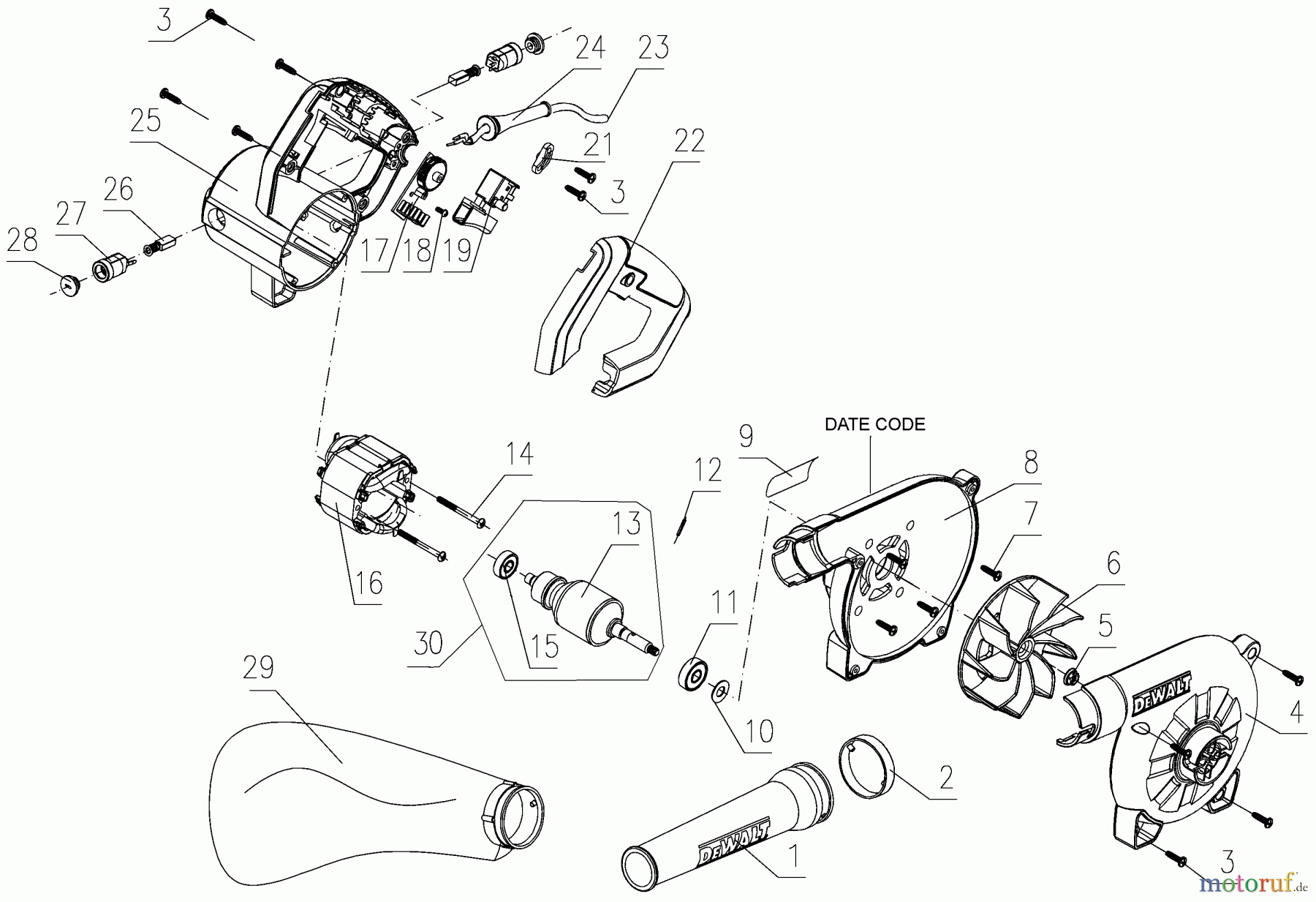  DEWALT Gartengeräte GEBLÄSE DWB800 Seite 1
