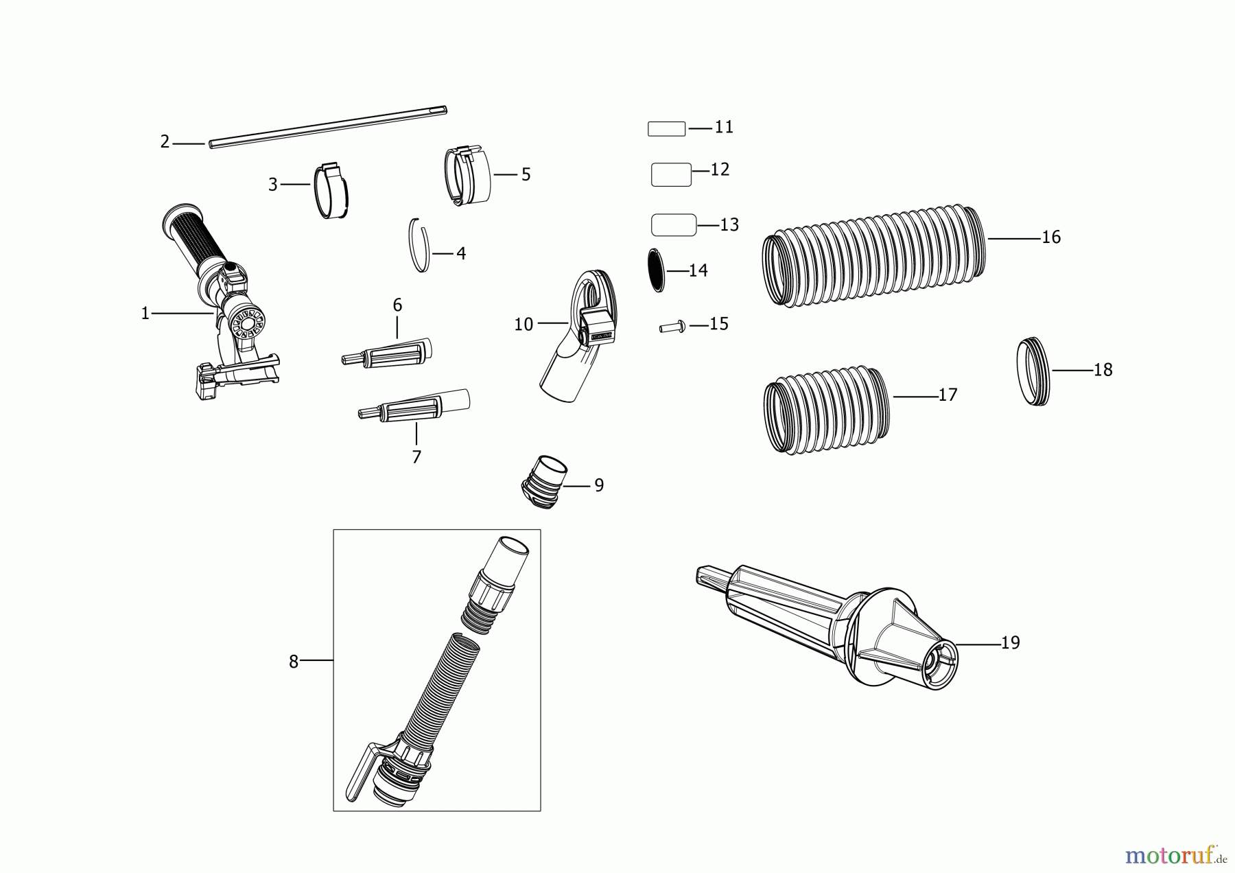  DEWALT Bohrhämmer Bohrhämmer SDS-PLUS STAUBABSAUGERSATZ DWH201D Seite 2