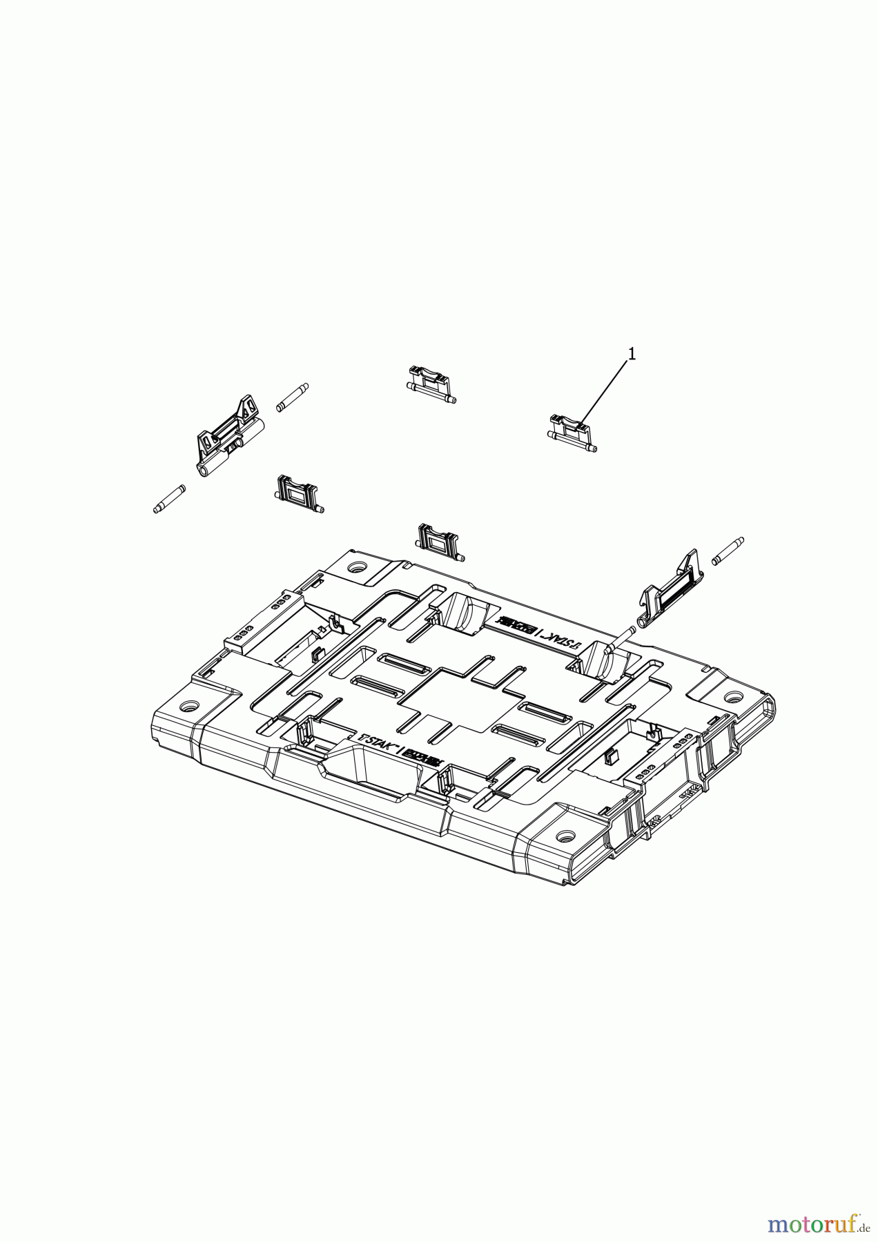 DEWALT LAGERUNG ADAPTER DWST08017-1 Seite 1