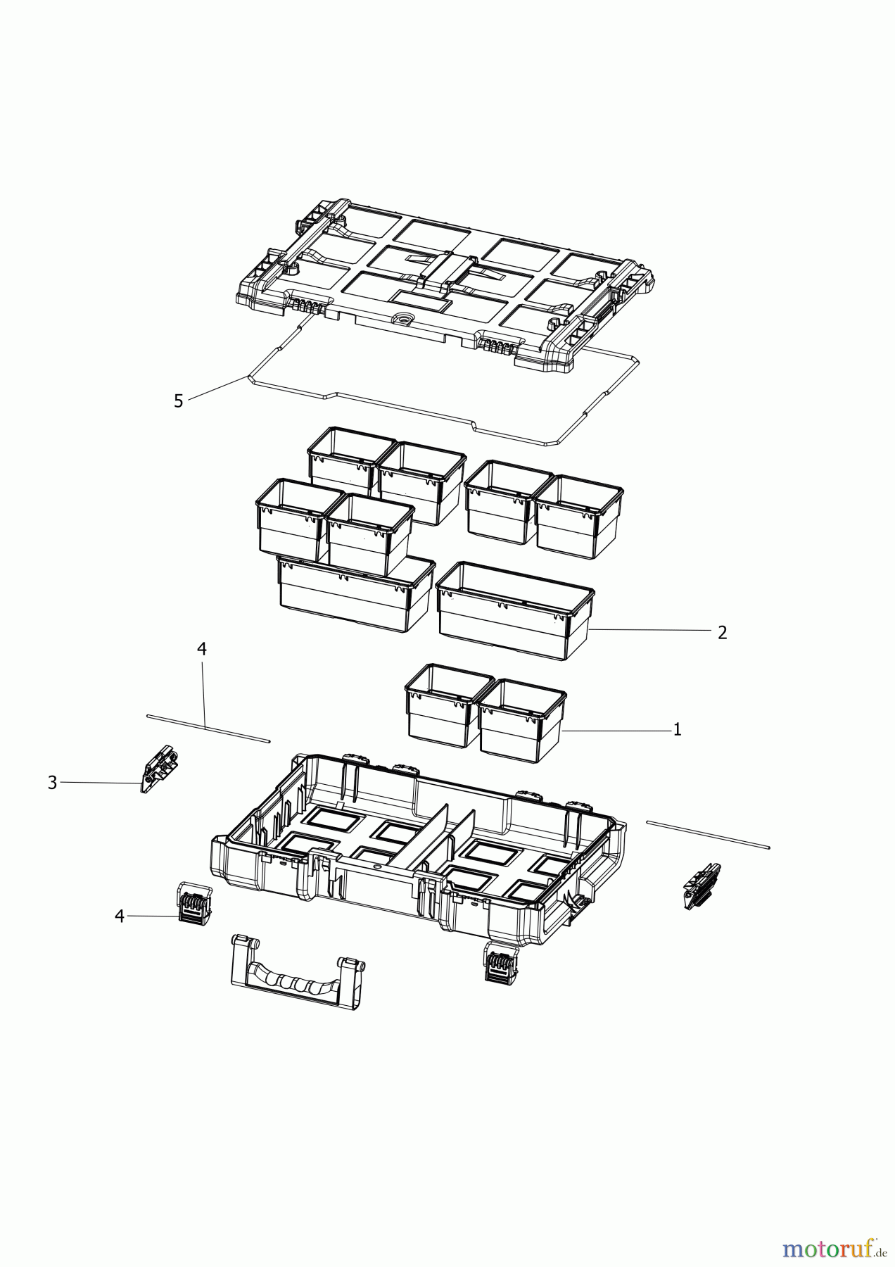 DEWALT LAGERUNG ORGANIZER DWST83394-1 Seite 1